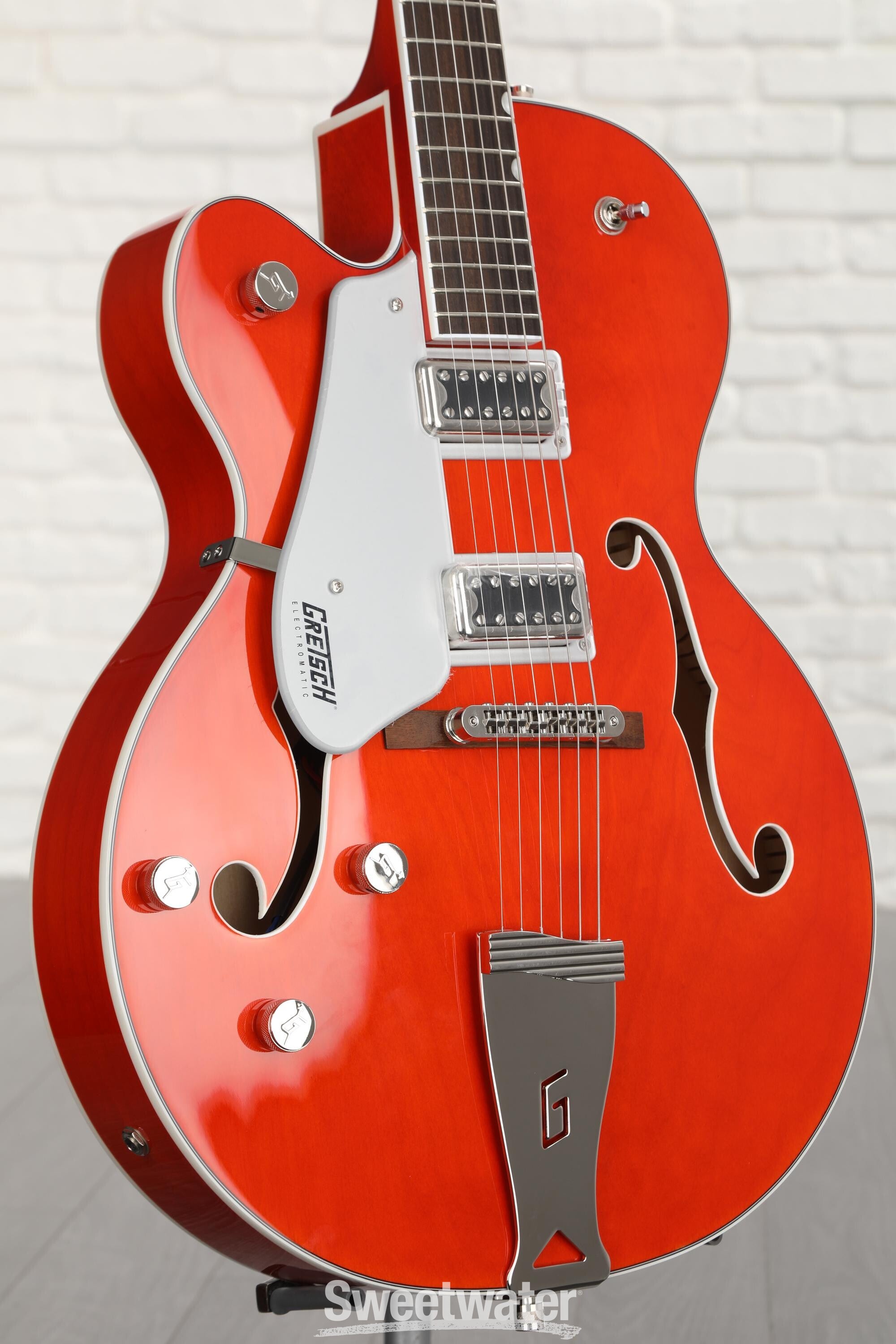 Photo of Gretsch G5420LH Electromatic Classic Hollowbody Single-cut Left-handed Electric Guitar - Orange Stain