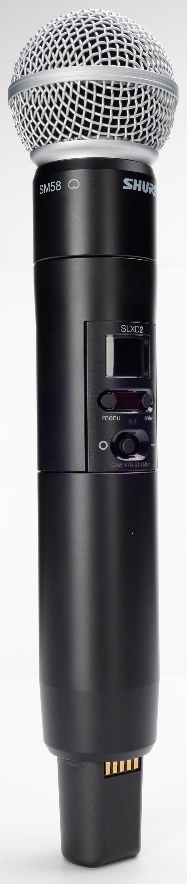 Photo of Shure SLXD2/SM58 Wireless Handheld Microphone Transmitter - G58 Band