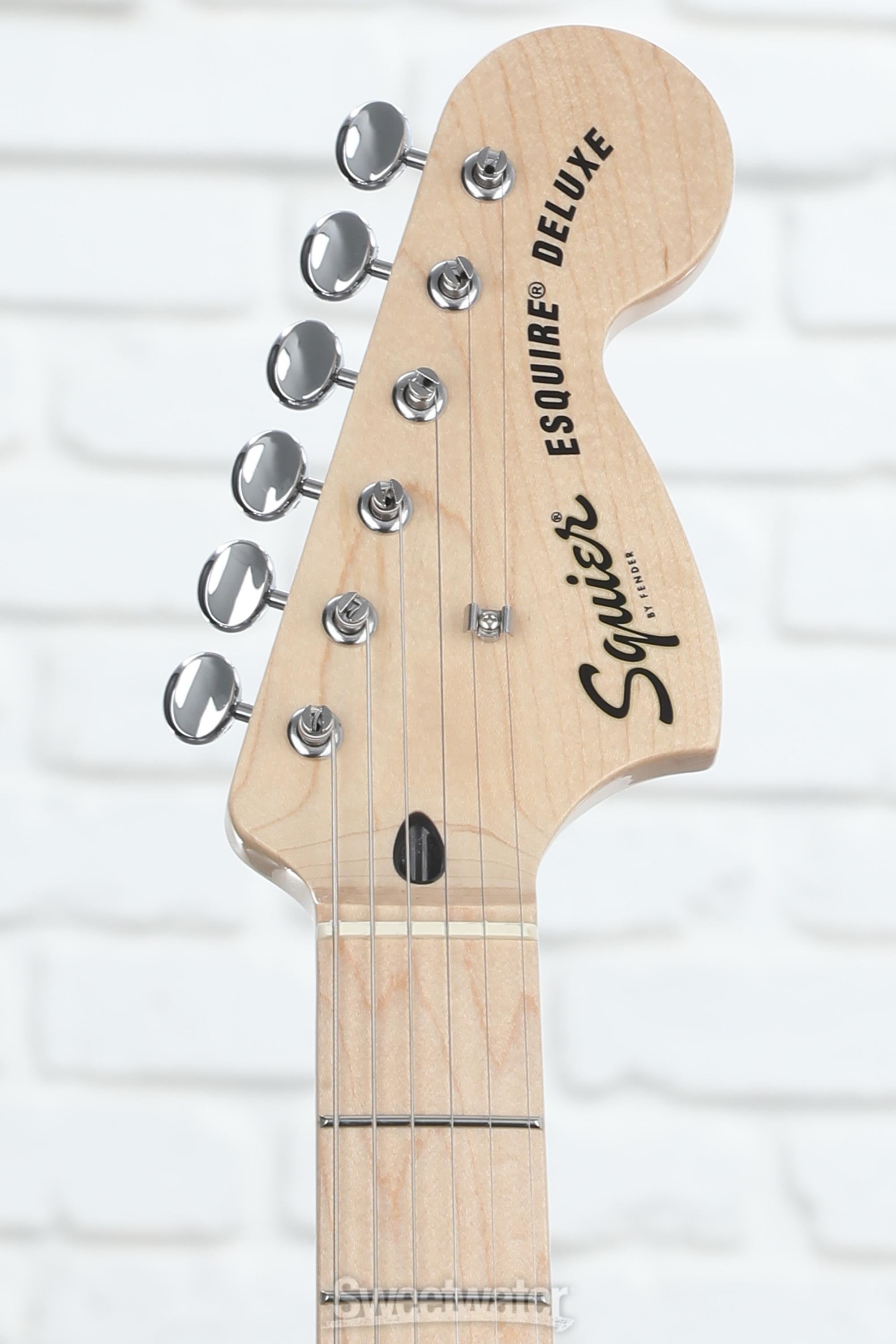 Squier Paranormal Esquire Deluxe Solidbody Electric Guitar - Metallic Black