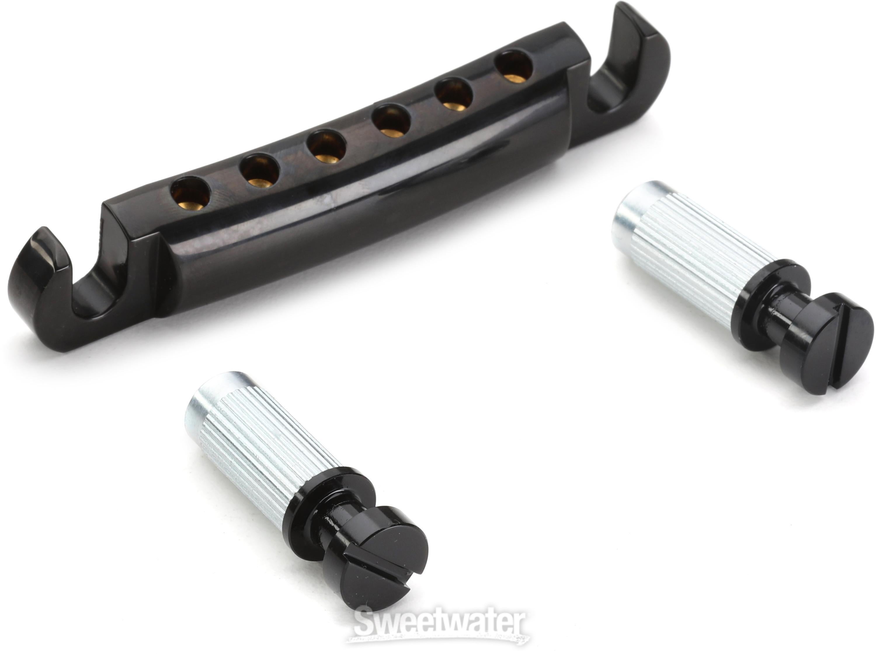Gotoh GE101Z Stop Tailpiece - Black | Sweetwater