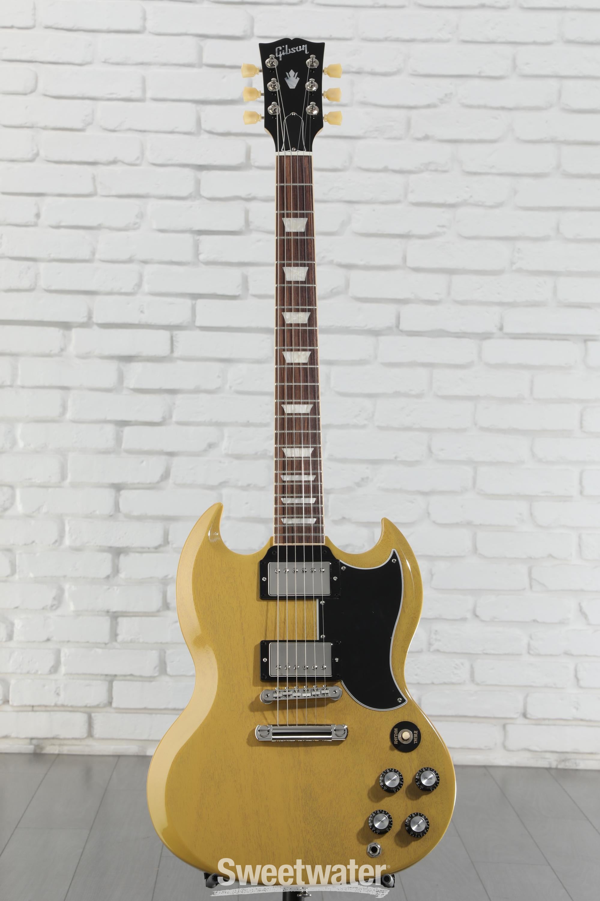 Gibson ギブソン SG Standard 61 TV Yellow Gibson SG Standard '61 Electric Guitar - TV Yellow | Sweetwater