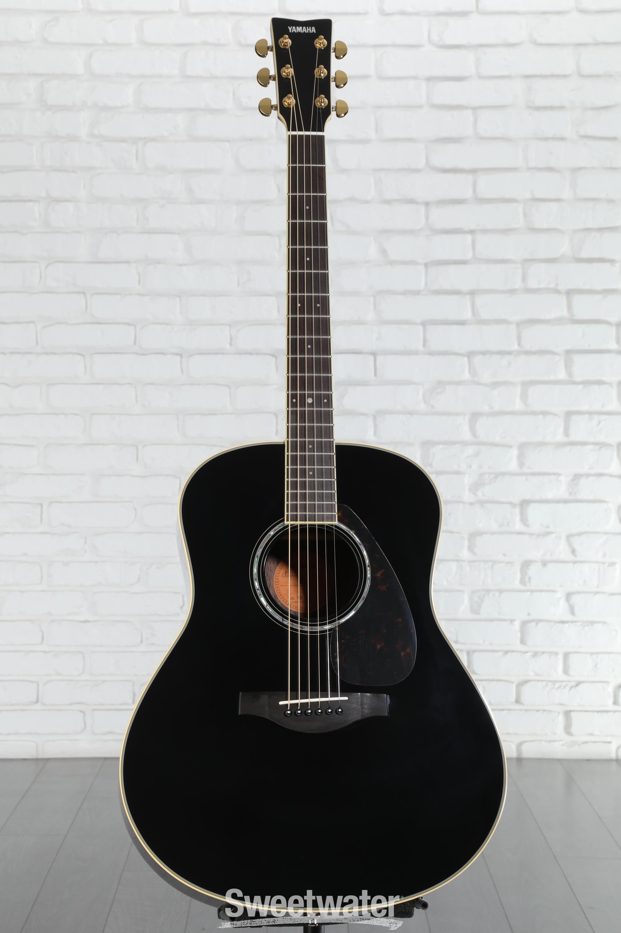 Yamaha LL6 ARE Original Jumbo Acoustic Guitar - Black | Sweetwater