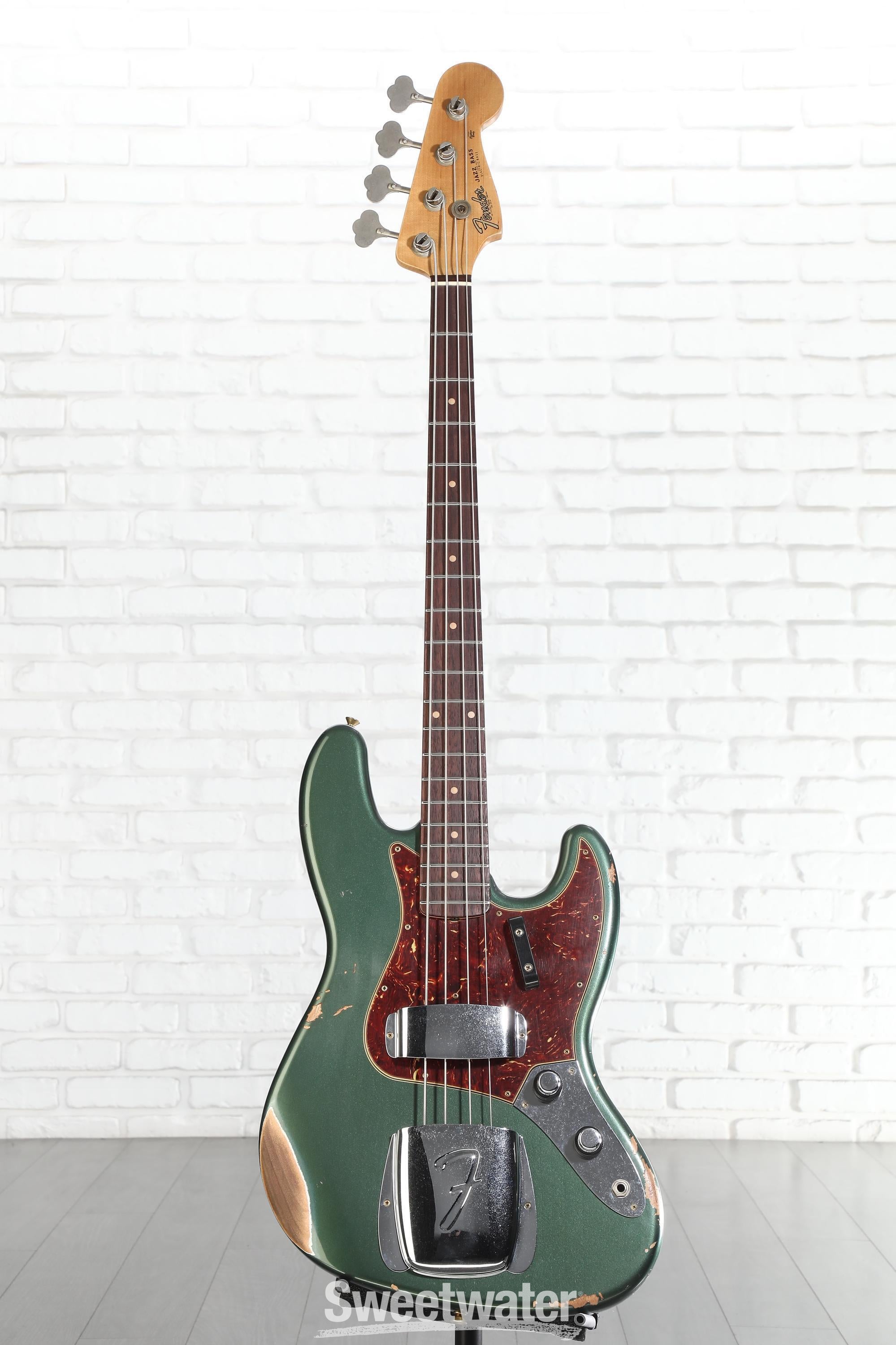Fender Custom Shop 1962 Jazz Bass Relic - Aged Sherwood Green