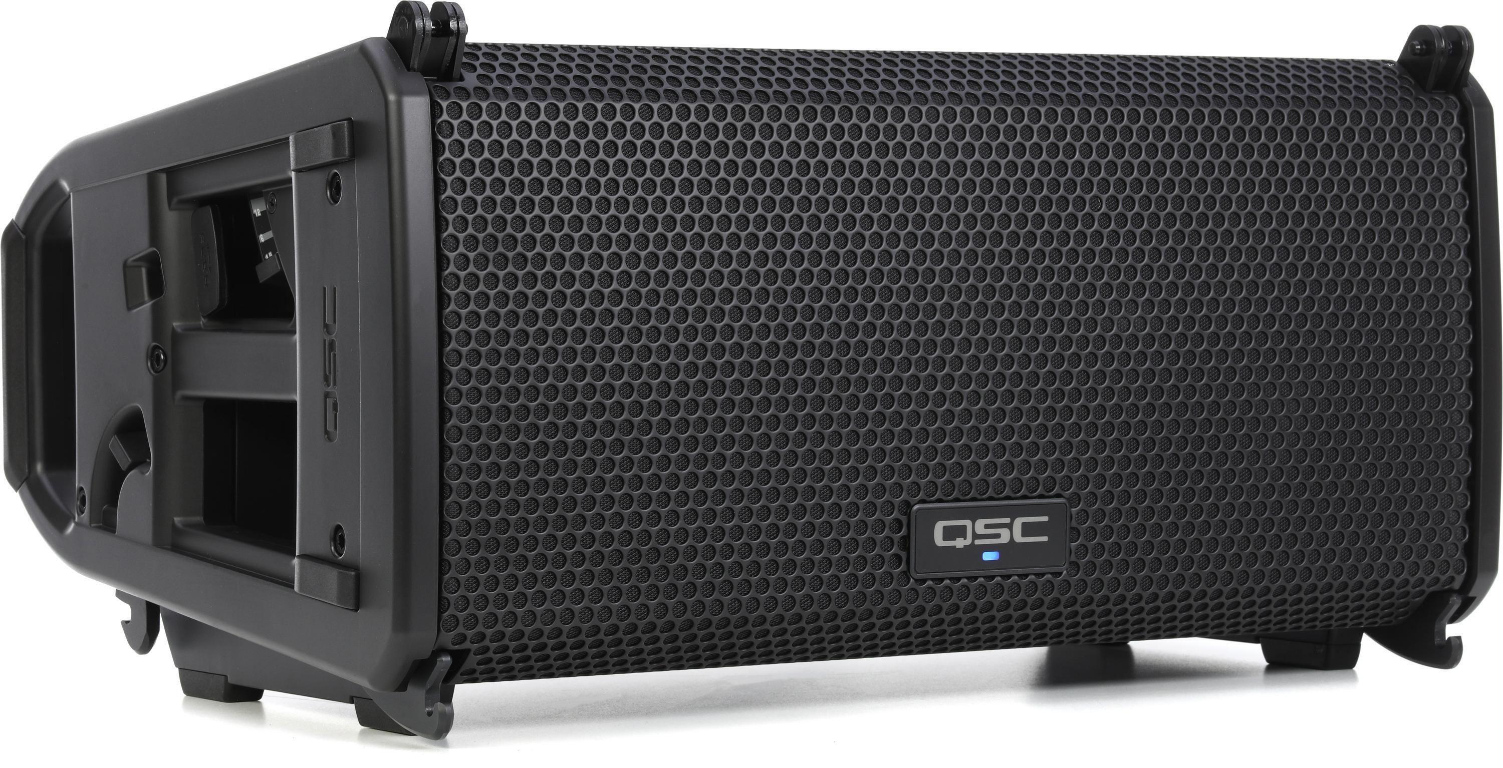 QSC LA108 1,300W 8-inch Active Line Array Speaker Triple and KS118 3600W 18  inch Subwoofer Ground Stack System