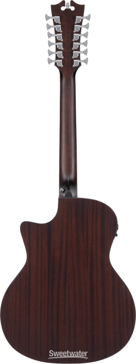 D'Angelico Premier Fulton LS 12-string Acoustic-electric Guitar - Matte Black