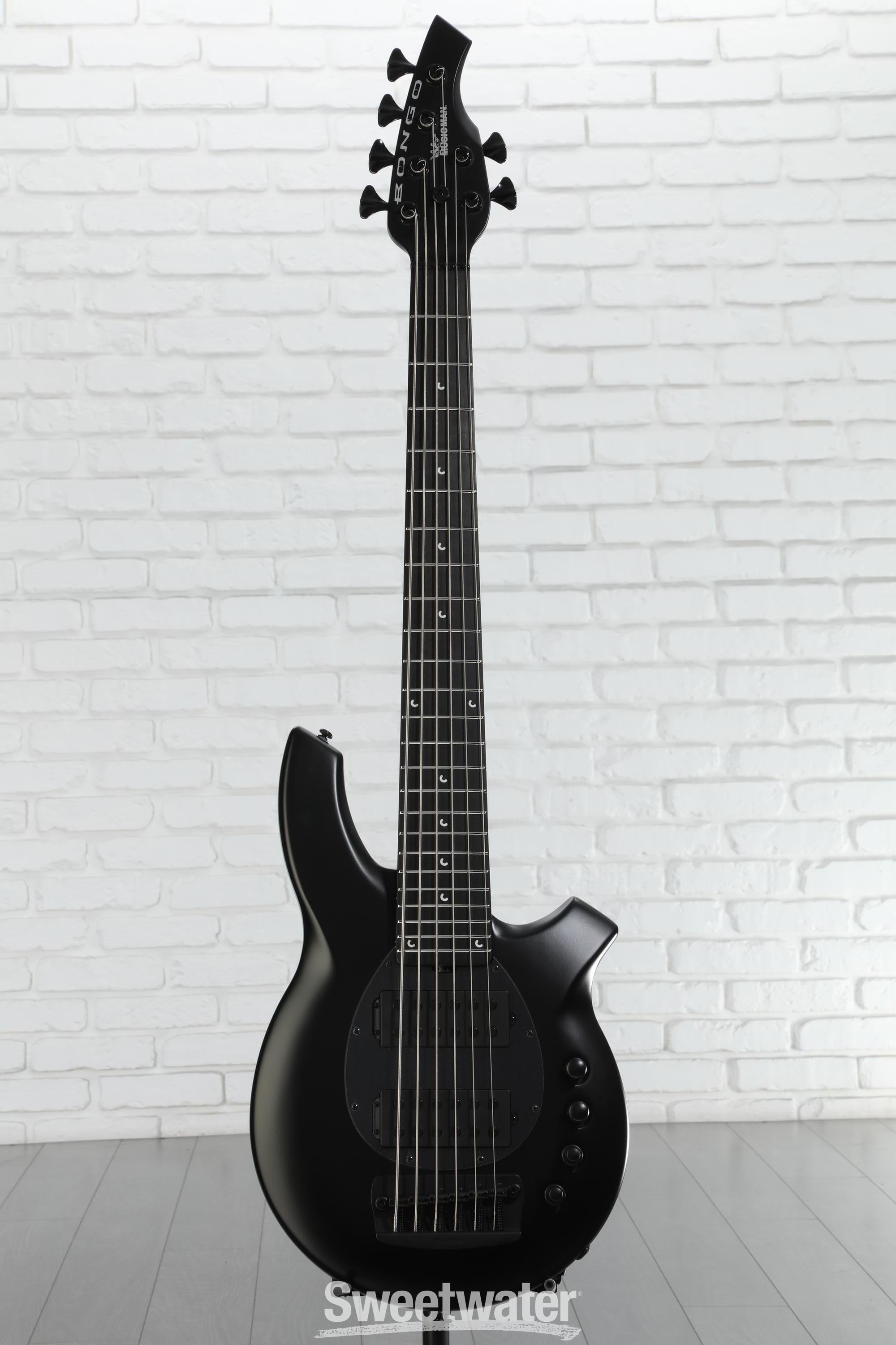 ベース MUSICMAN BONGO 6 HH Stealth Black Platinum Ernie Ball Music Man Bongo 6 HH 6-String Bass