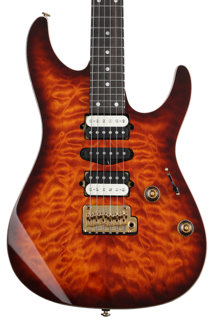 Ibanez Premium AZ47P1QM Electric Guitar - Dragon Eye Burst