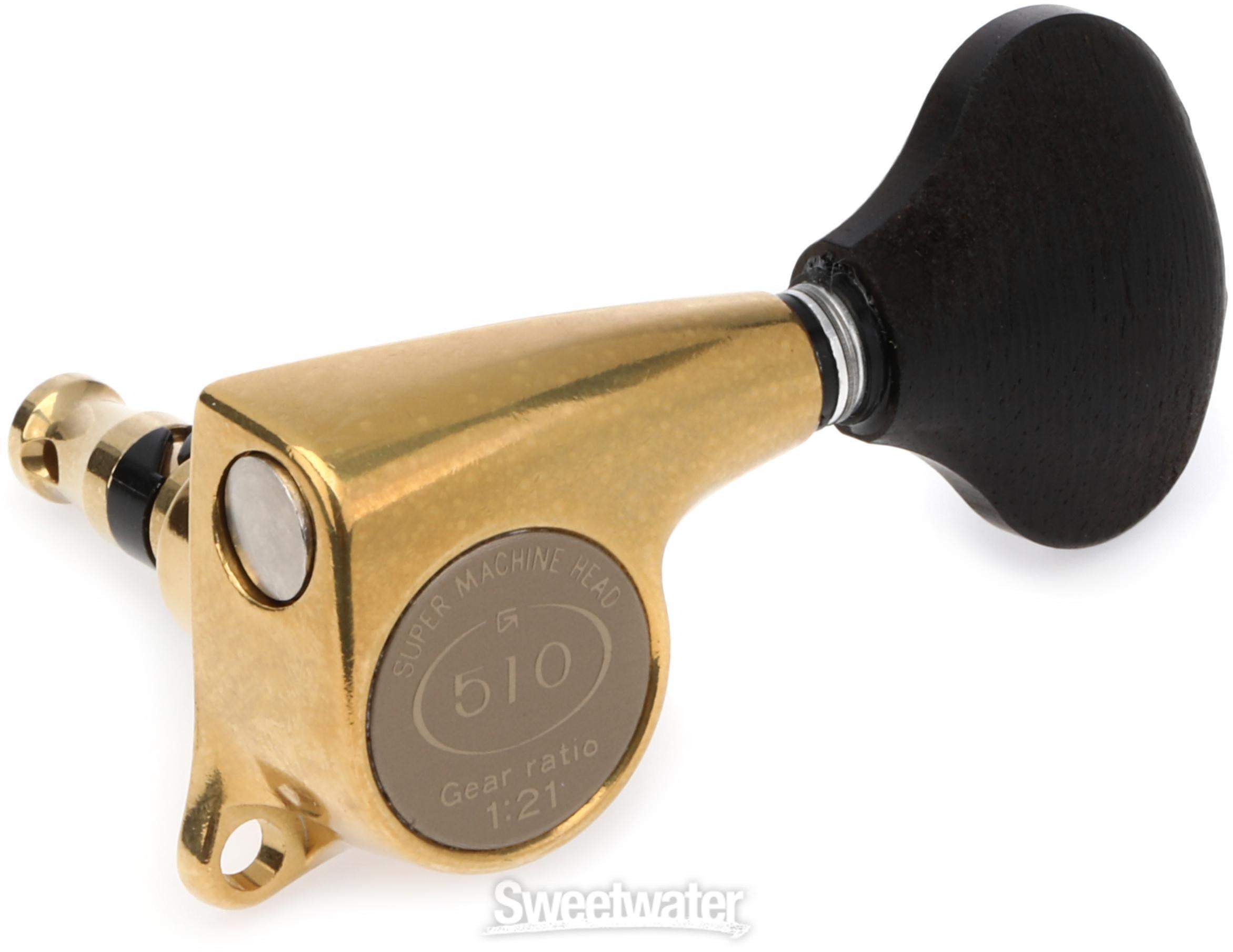Gotoh SGL510Z-EL5 Nature Mode Tuners - 3+3, Gold X | Sweetwater