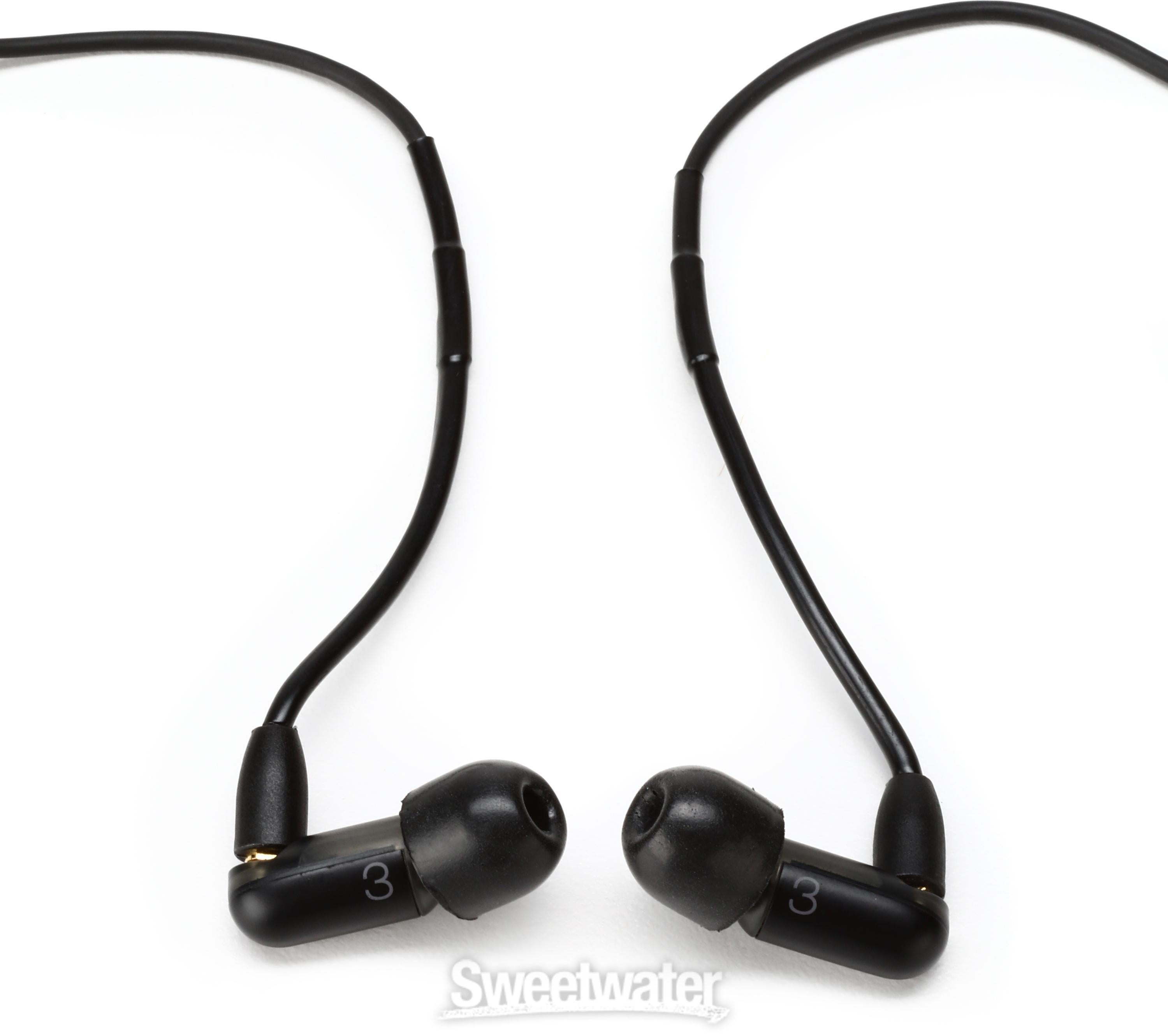 Shure AONIC 3 Sound Isolating Earphones   Black   Sweetwater