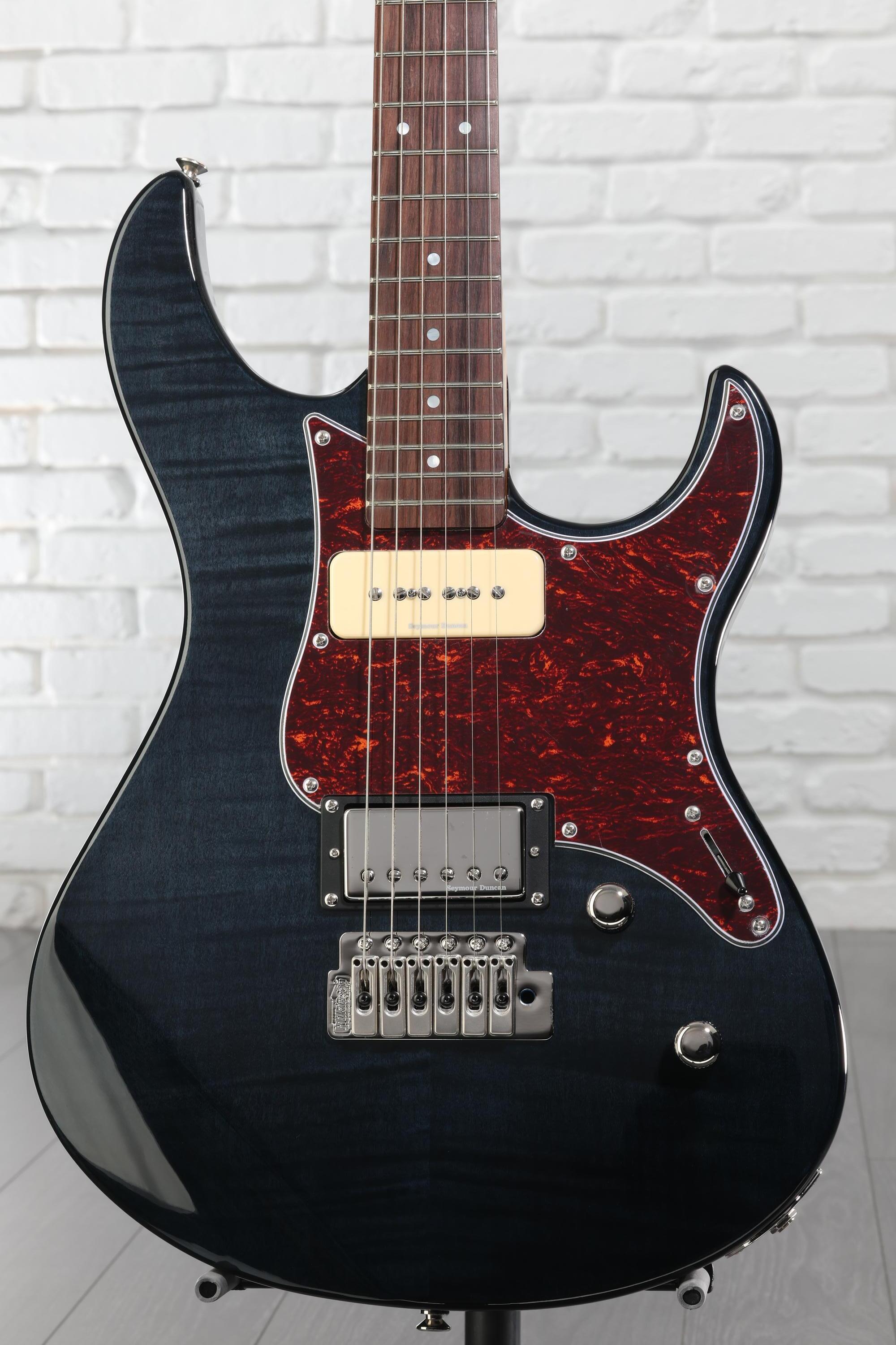 Yamaha PAC611VFM Pacifica Electric Guitar - Trans Black | Sweetwater