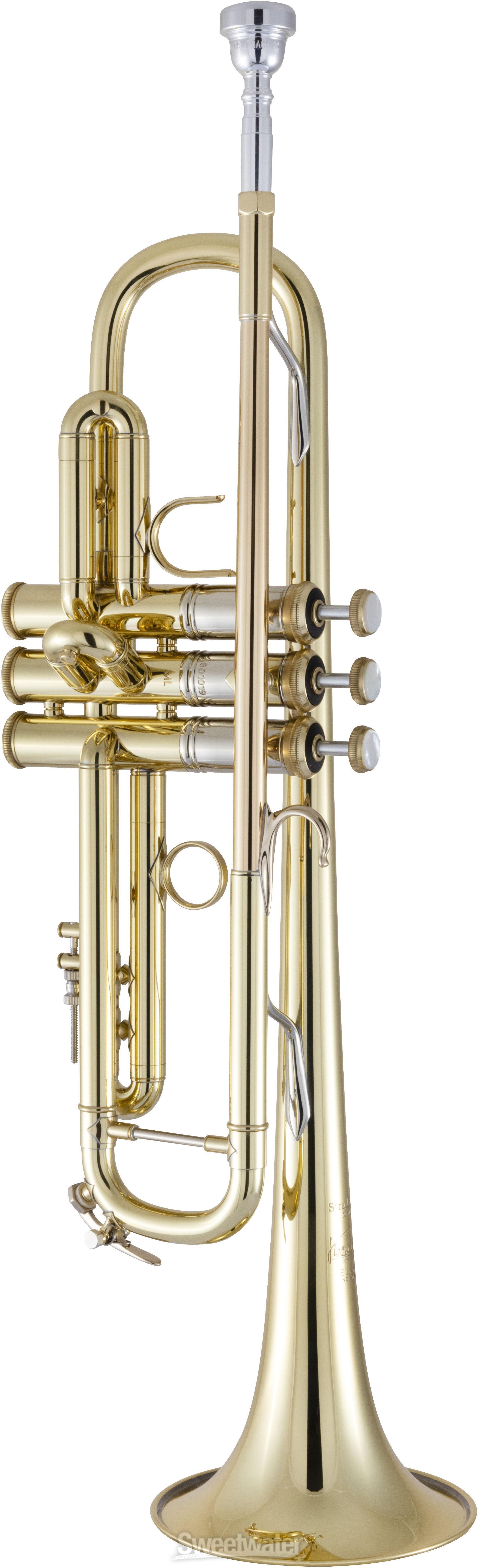 お*け様 ゴールド トランペット(セレクション) BACHのコピー品 Bach 19072X Stradivarius Professional Bb Trumpet - 72 French