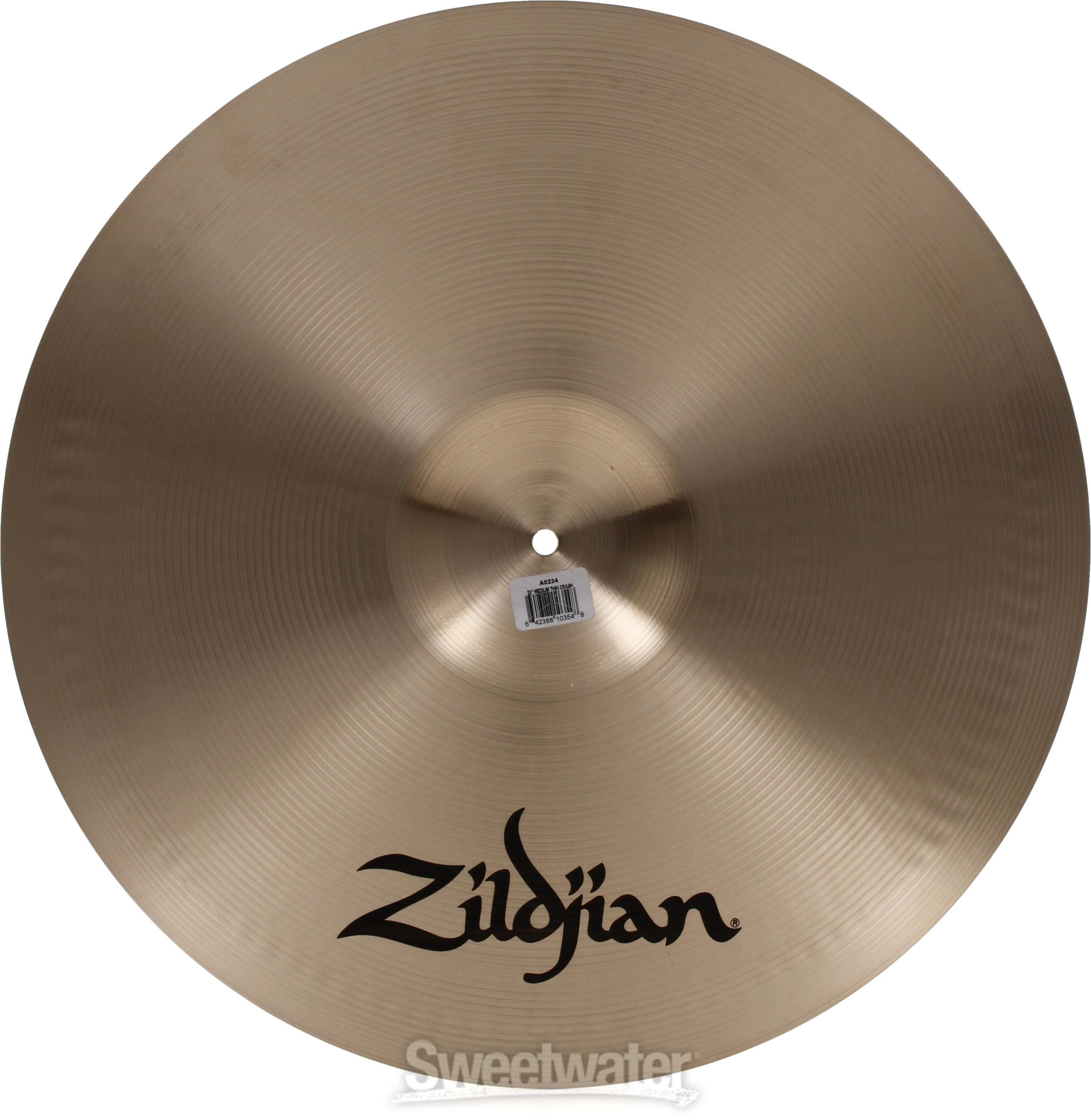 Zildjian 20 inch A Zildjian Medium-thin Crash Cymbal | Sweetwater