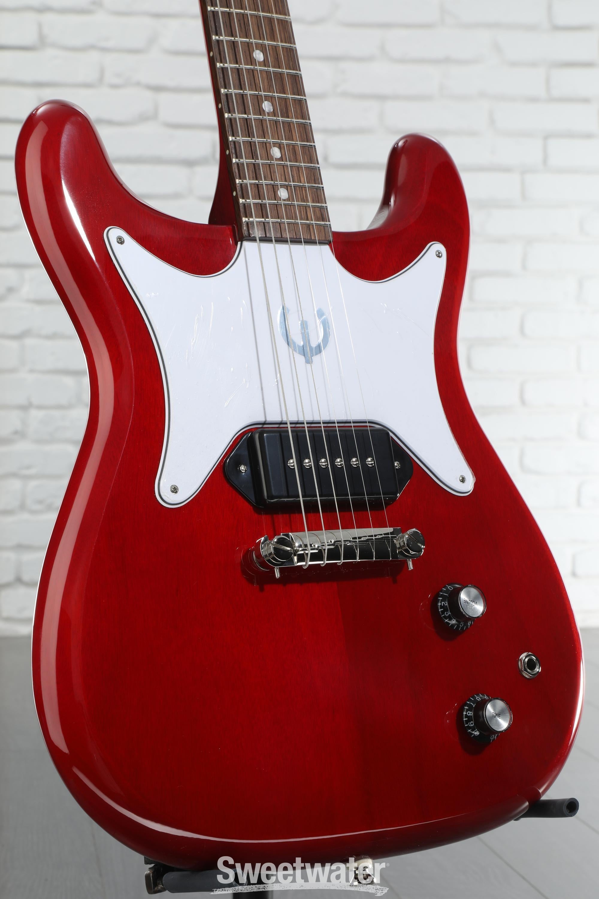 ギター Epiphone Coronet 2023 - Cherry Red Epiphone Coronet Electric Guitar - Cherry | Sweetwater