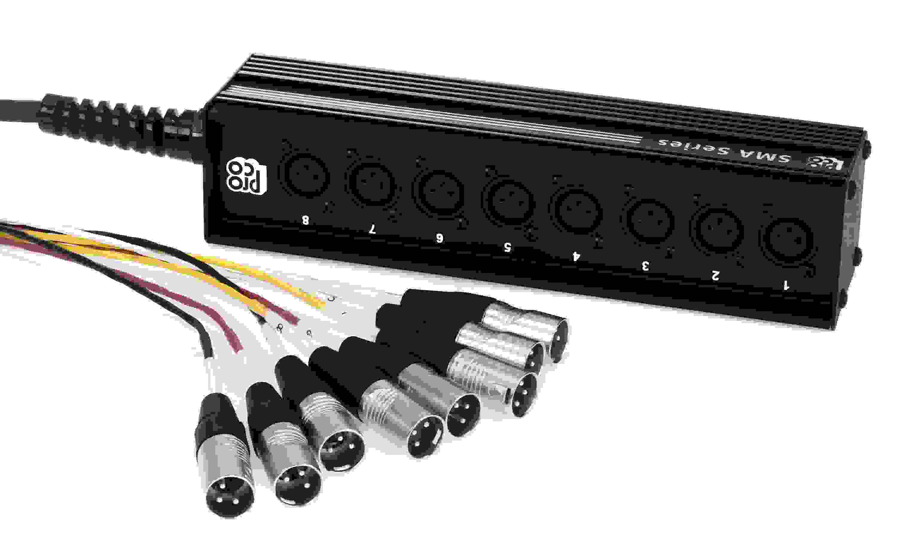 Pro Co SMAST 8-channel XLR Drop Snake - 50 foot