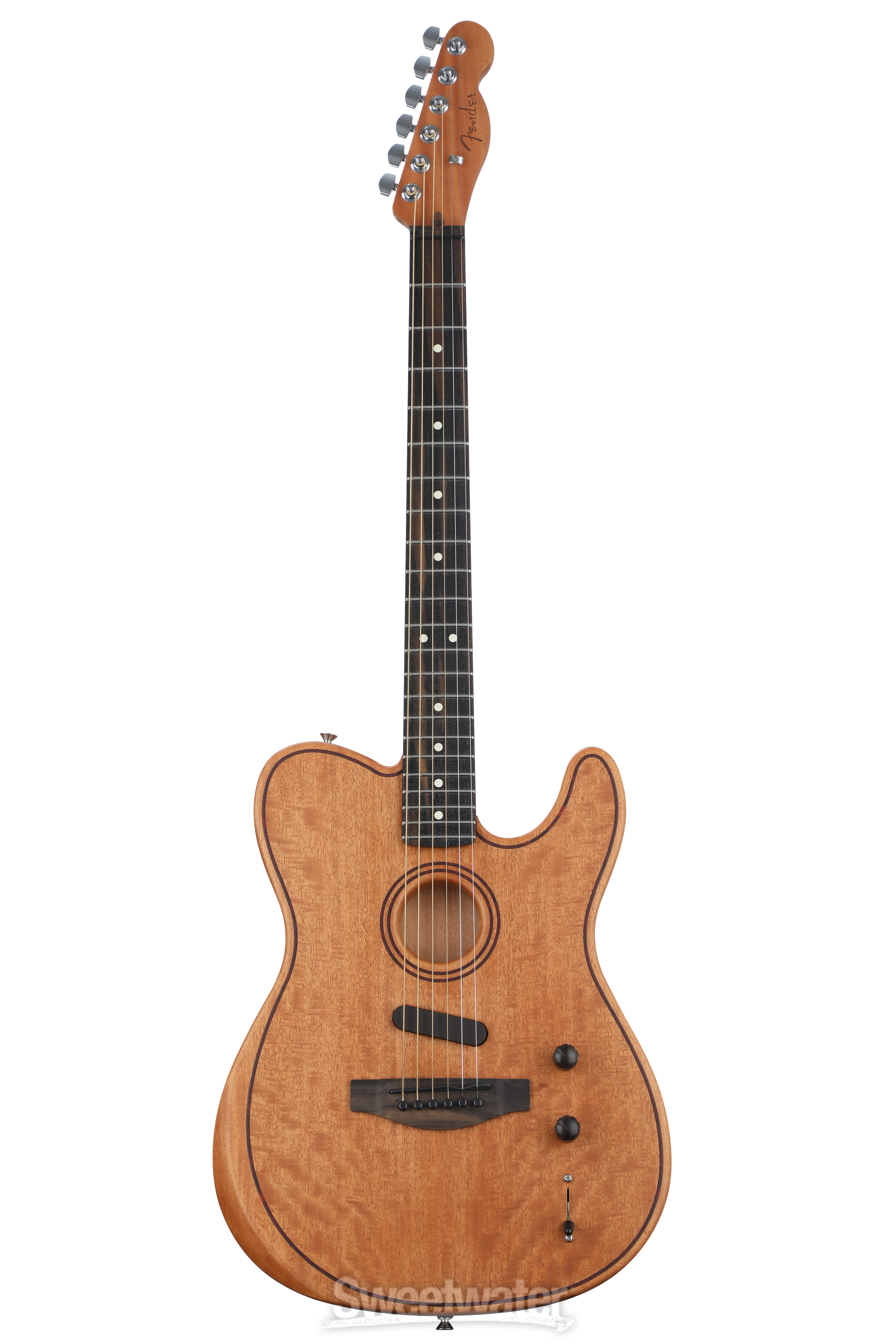 Fender acoustasonic telecaster deals natural