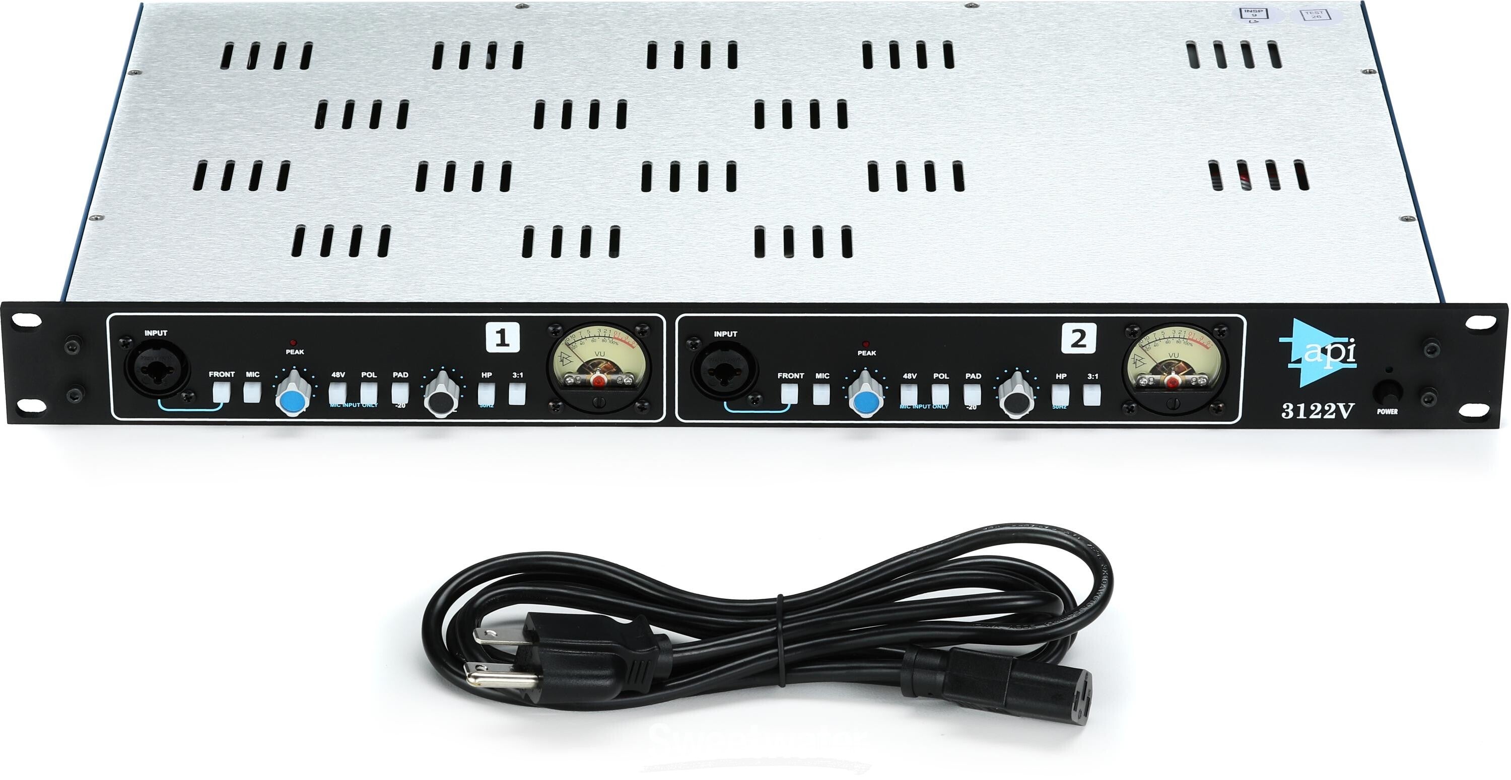API 3122V マイクプリアンプ 3122V 2-Channel Mic Preamp - API: Automated Processes, Inc.