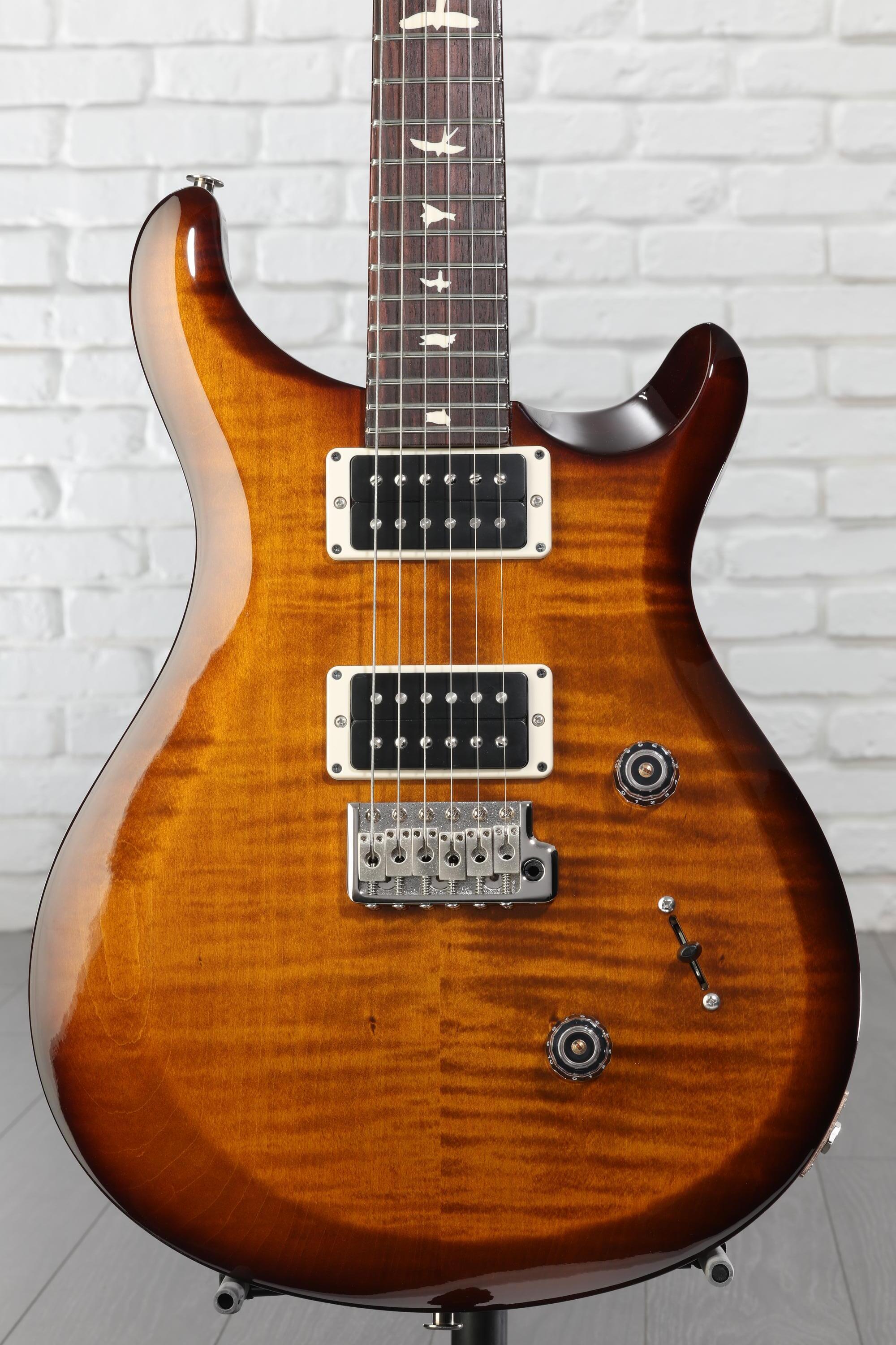 PRS S2 Custom 24 Electric Guitar - Black Amber | Sweetwater