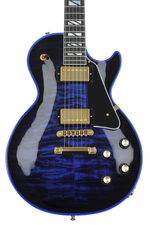 Photo of Gibson Custom 1957 Les Paul Custom Electric Guitar - Blue Widowburst