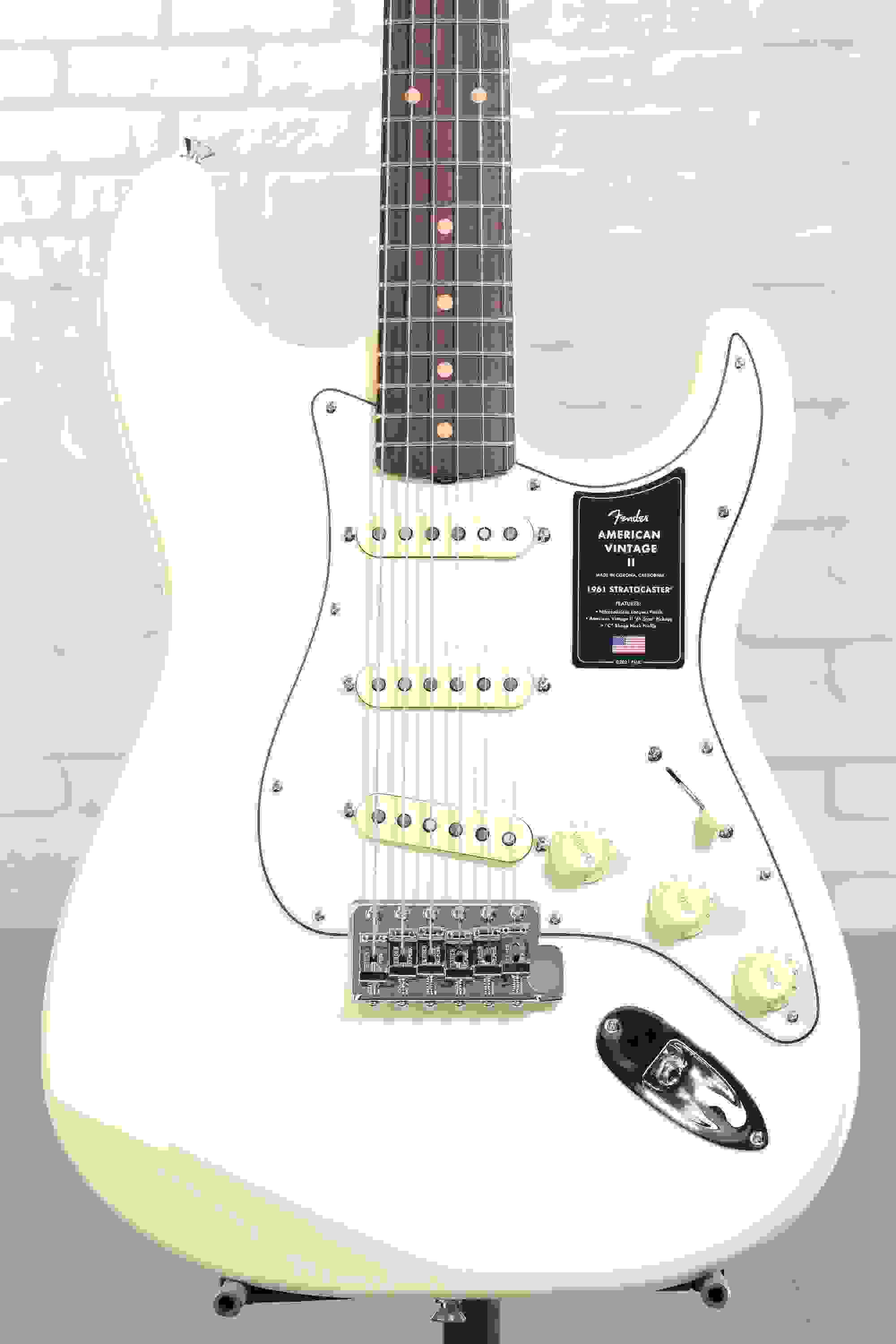 Fender American Vintage II 1961 Stratocaster Electric Guitar - Olympic White