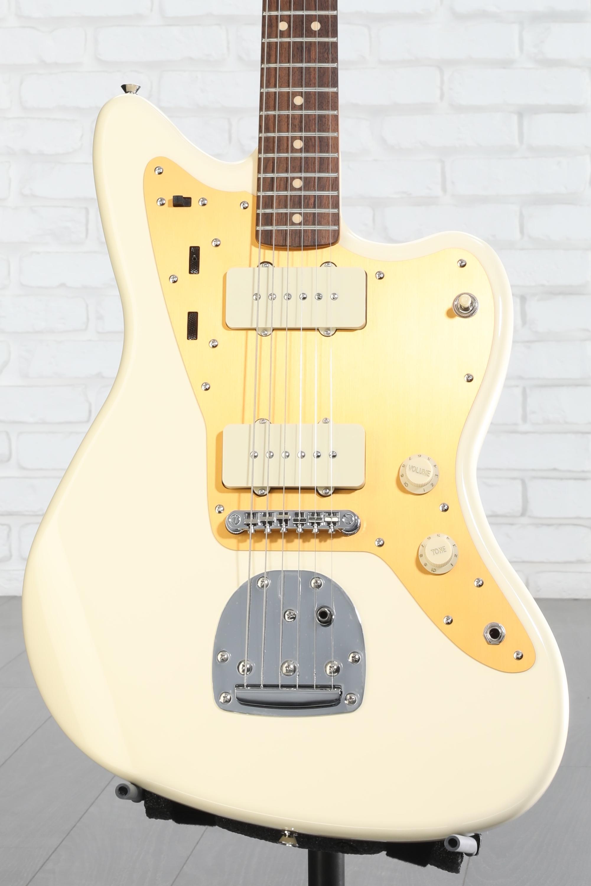 Squier J Mascis Signature Jazzmaster - Vintage White with Indian