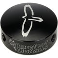 Photo of PRS Barefoot Button V1 Standard Footswitch Cap - Black w/PRS Bird