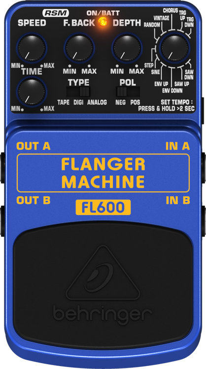 Behringer FL600 Flanger Machine Pedal | Sweetwater