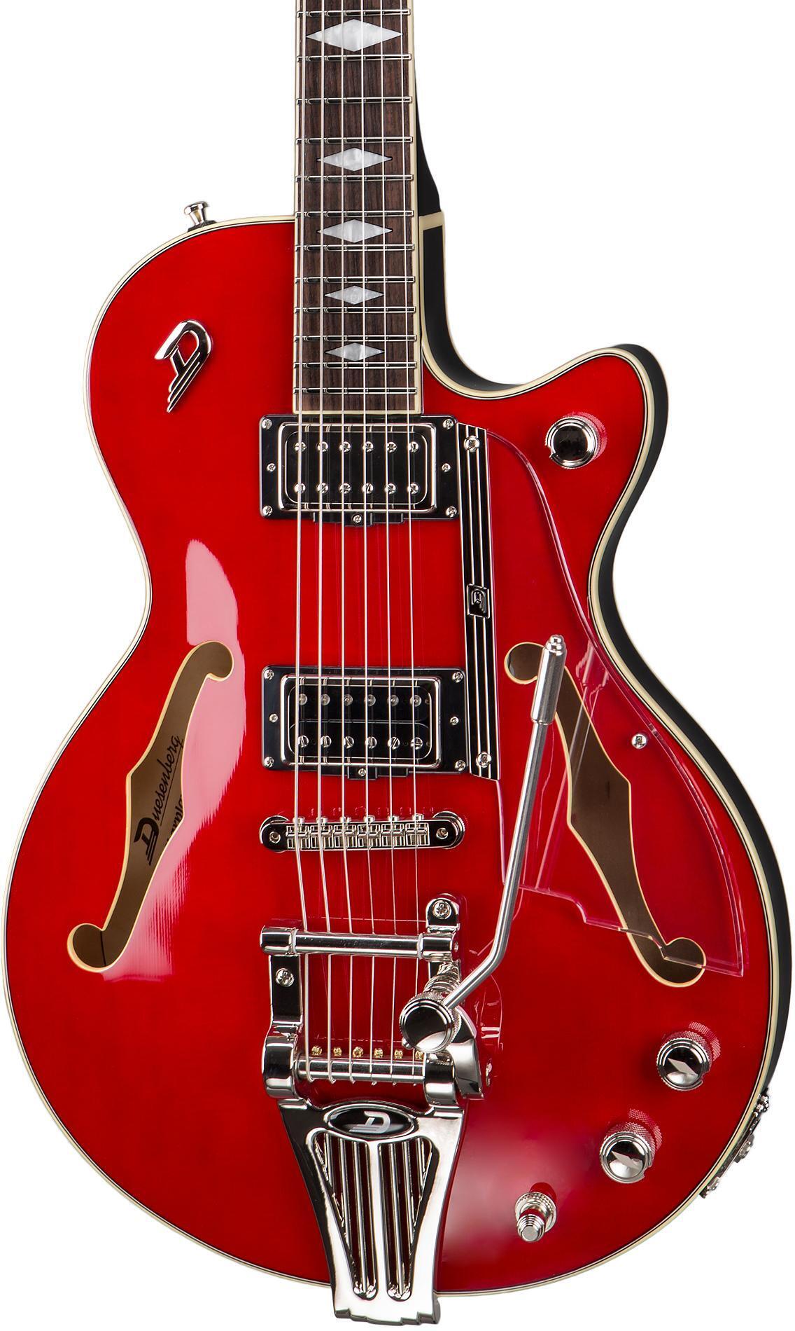 Duesenberg Starplayer TV DLX Semi-hollowbody Electric Guitar - Crimson ...