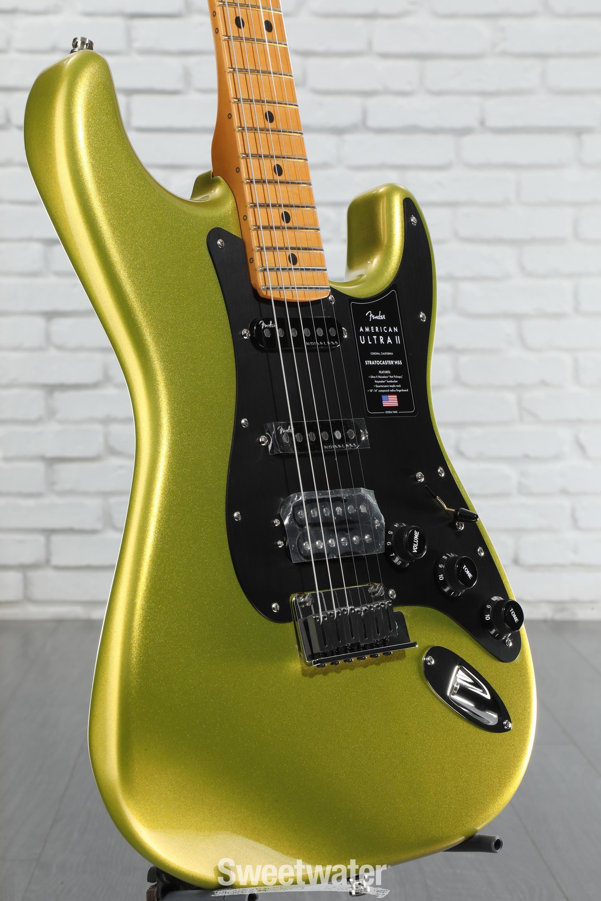 Fender American Ultra II Stratocaster HSS Electric Guitar - Solar