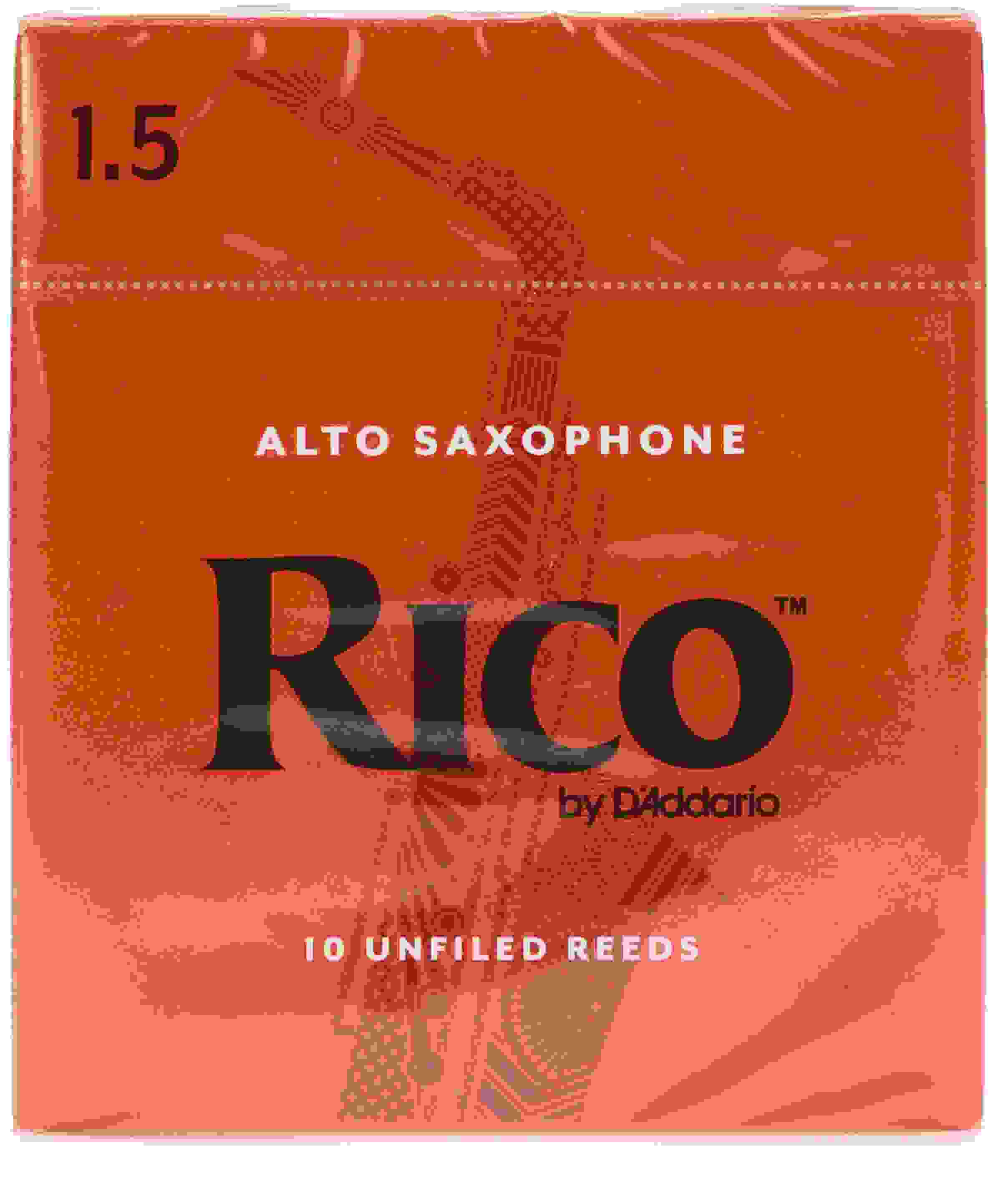 D'Addario Rico Size 2.5 Alto Saxophone Reeds - 3 Pack - Island