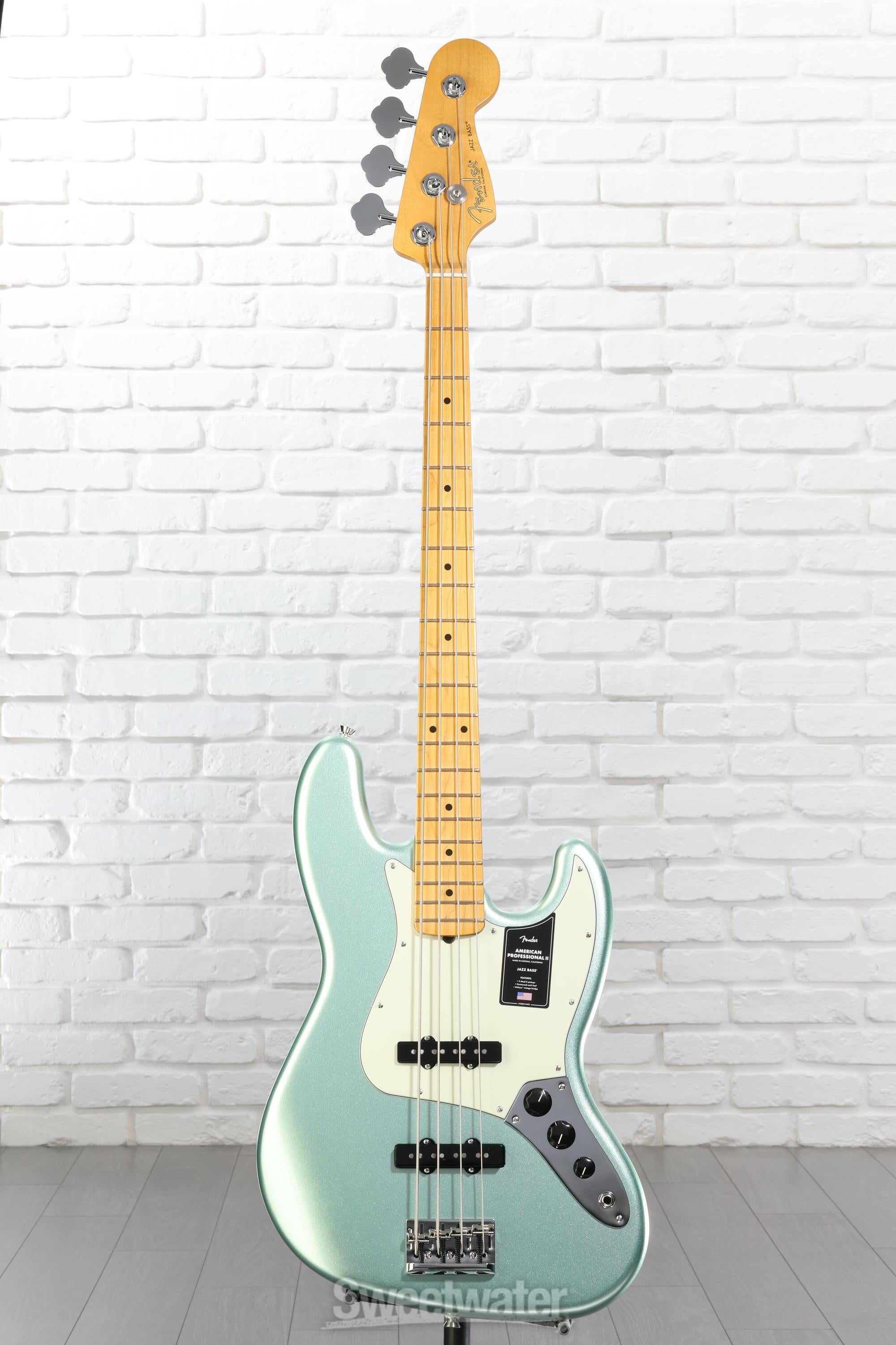 Fender American Professional II Jazz Bass - Mystic Surf Green with