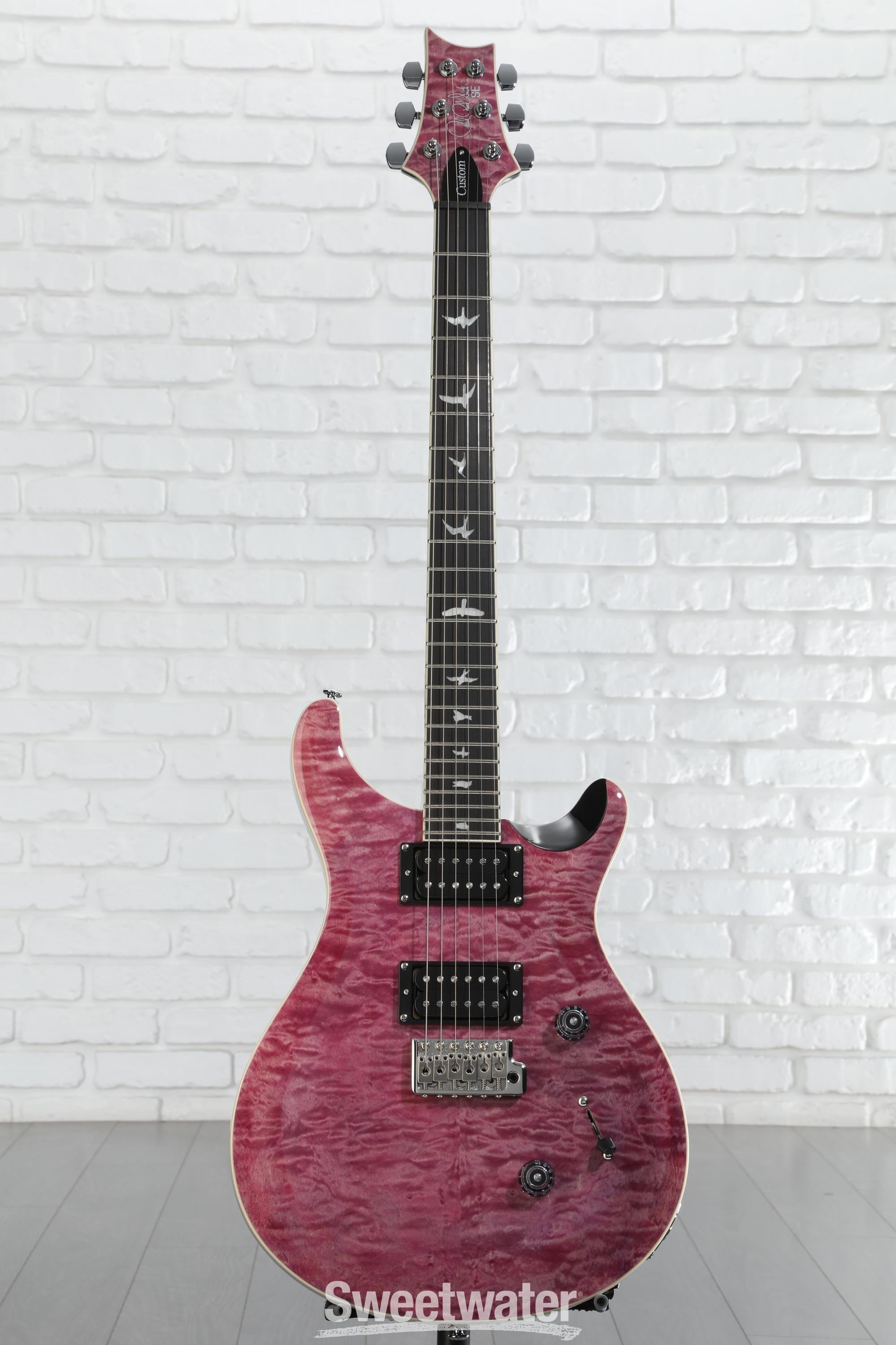 PRS SE Custom 24 Electric Guitar - Quilted Violet | Sweetwater