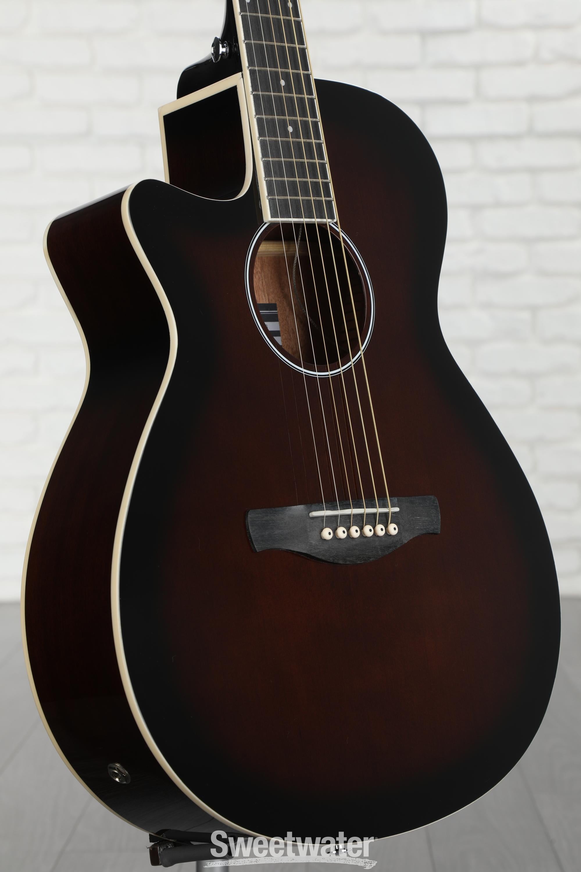 Ibanez AEG7 Left handed Acoustic electric Guitar Dark Violin Sunburst