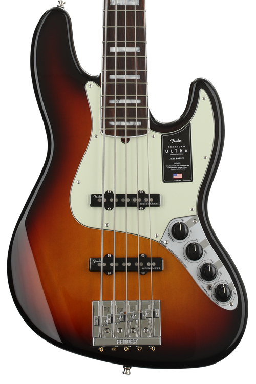 送料無料 百貨店 Fender American Ultra Jazz Bass V - Ultraburst with Rosewood ベース