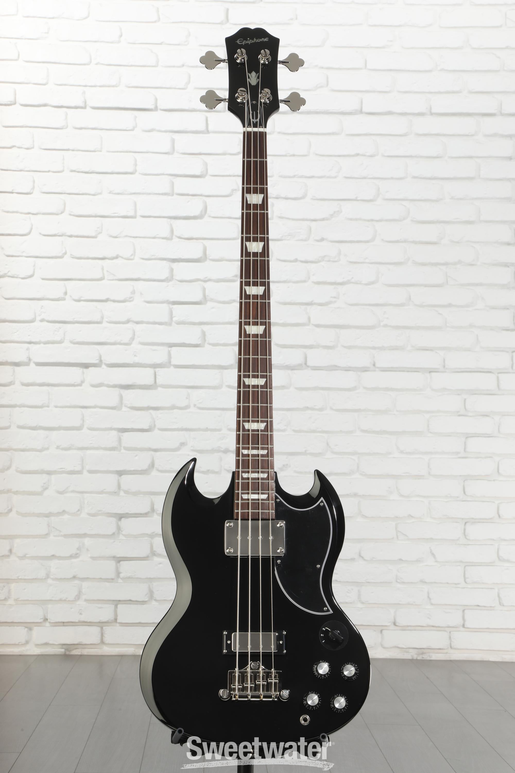 Epiphone EB-3 Bass Guitar - Ebony | Sweetwater