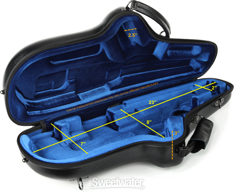 Protec BM304CT Micro Zip ABS Alto Saxophone Case - Black
