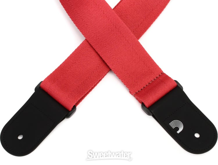 Eco-Comfort Basic Woven Guitar Strap - Red - Sweetwater