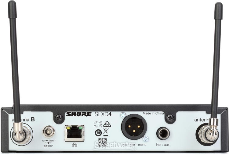 Shure SLXD24/SM58 Digital Wireless Handheld Microphone System - G58 Band
