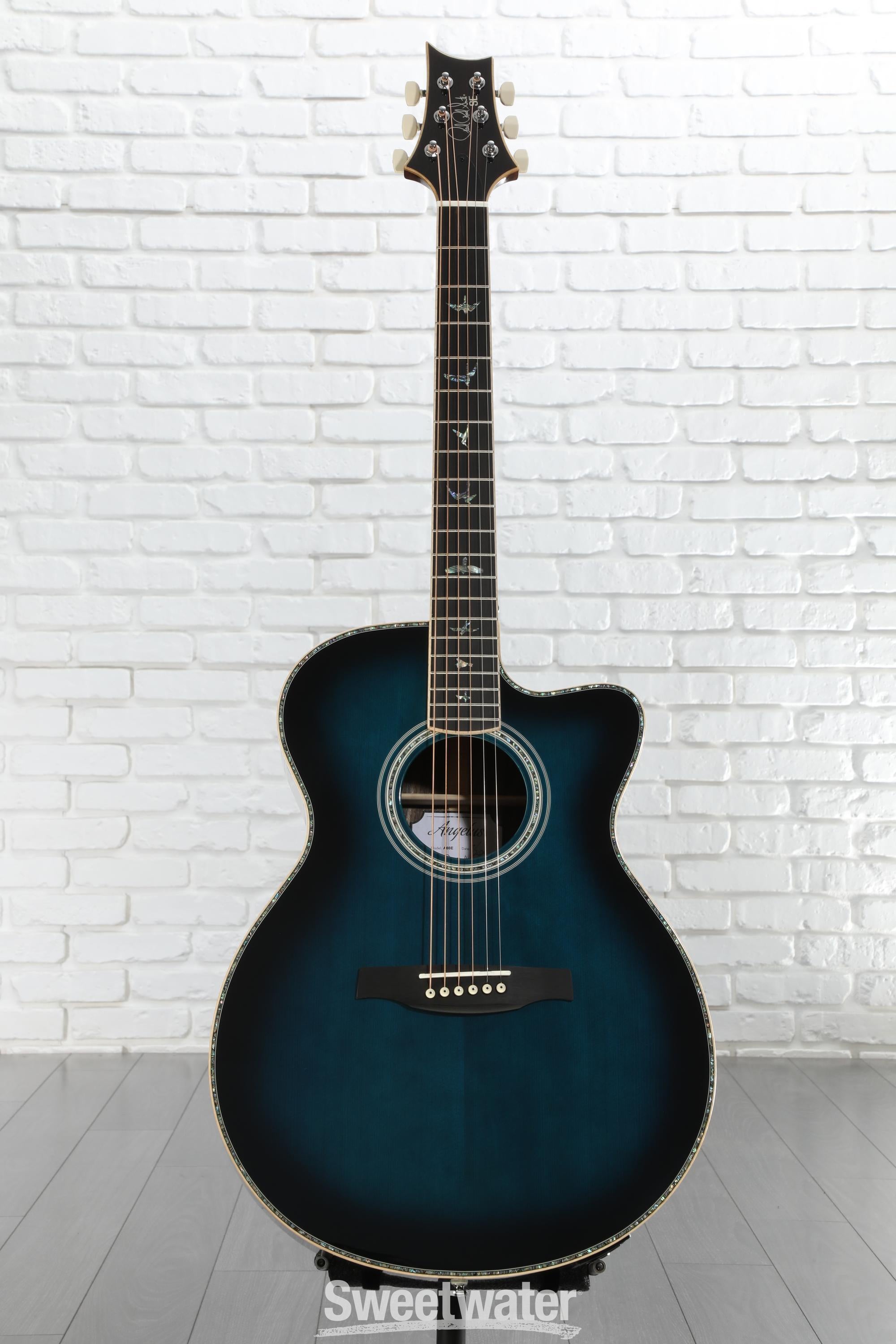 PRS SE A60 Angelus Acoustic-electric Guitar - Cobalt Blue Burst