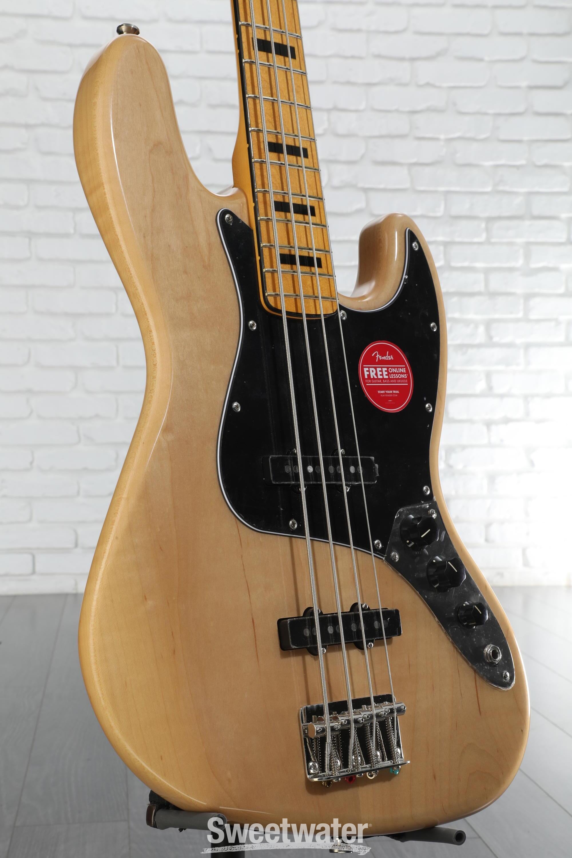 Squier Classic Vibe ’70s Jazz Bass Squier Classic Vibe '70s Jazz Bass - Natural | Sweetwater