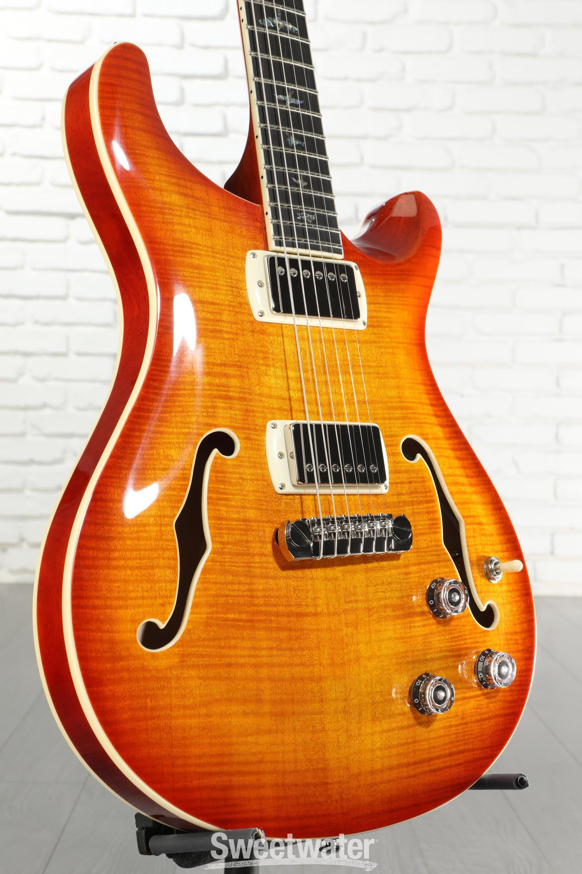 PRS SE Hollowbody II Piezo Electric Guitar - Vintage Sunburst