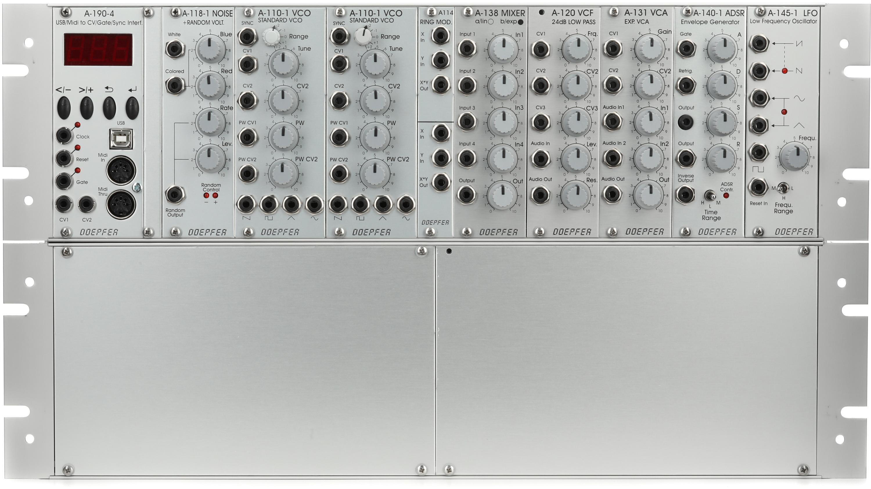 Photo of Doepfer A-100BSMG6sw Eurorack Modular A-100 Basic Mini System in G6 Case with Power Supply