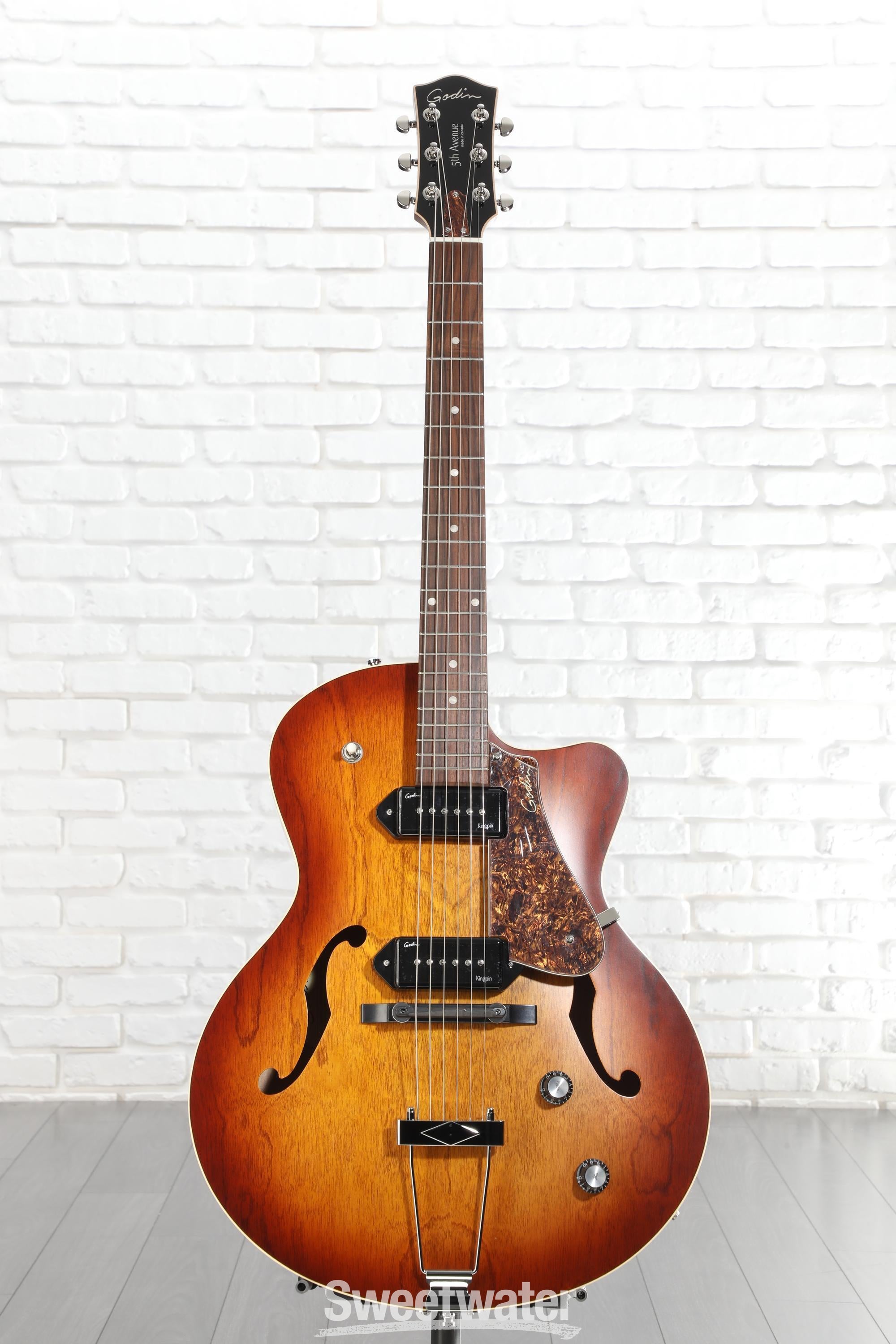 Godin 5th avenue KingpinⅡ cw Godin 5th Avenue CW Kingpin II P90 Hollowbody Electric Guitar
