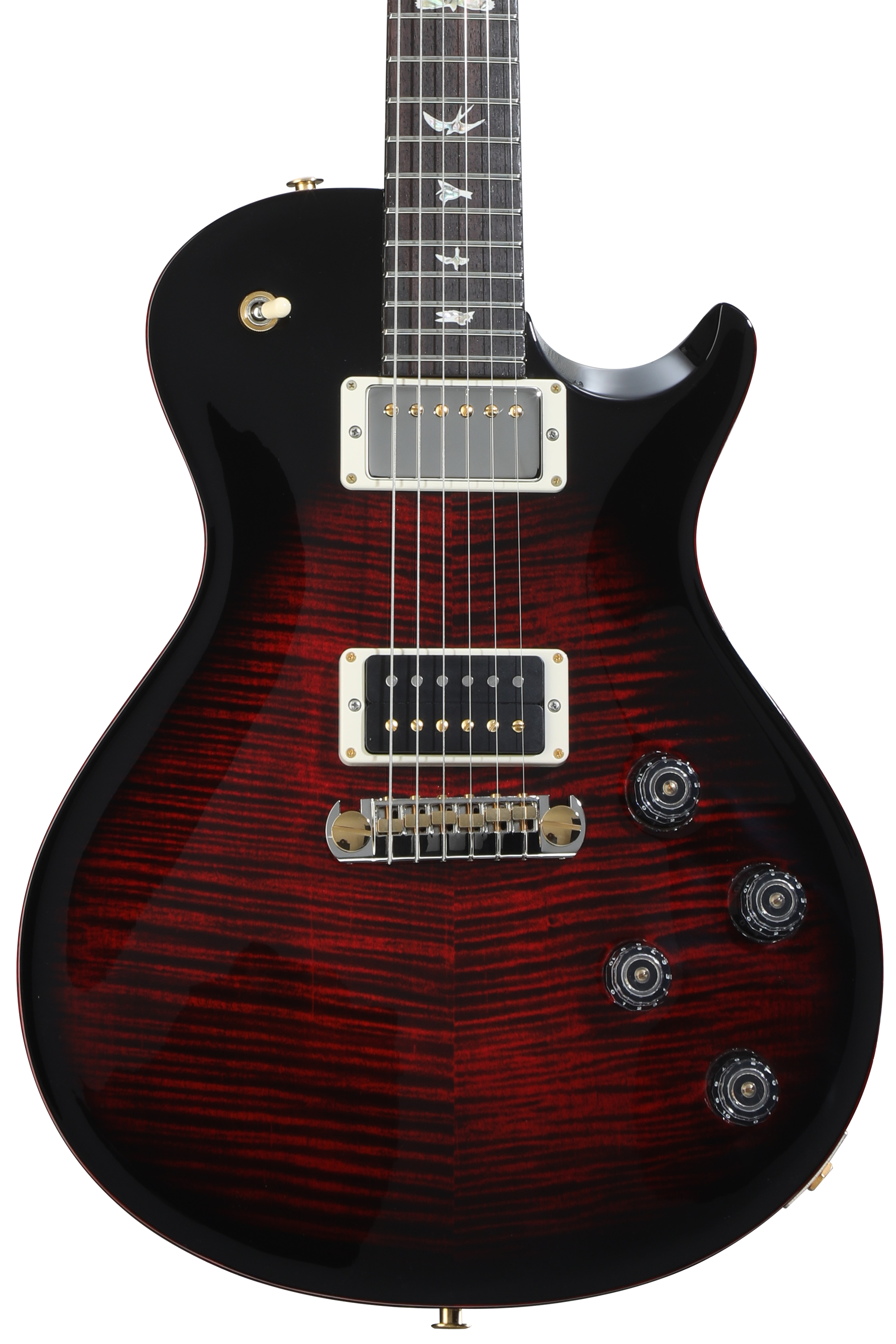 PRS Mark Tremonti Signature 10-Top Electric Guitar with Adjustable Stoptail - Fire Smokeburst/Charcoal