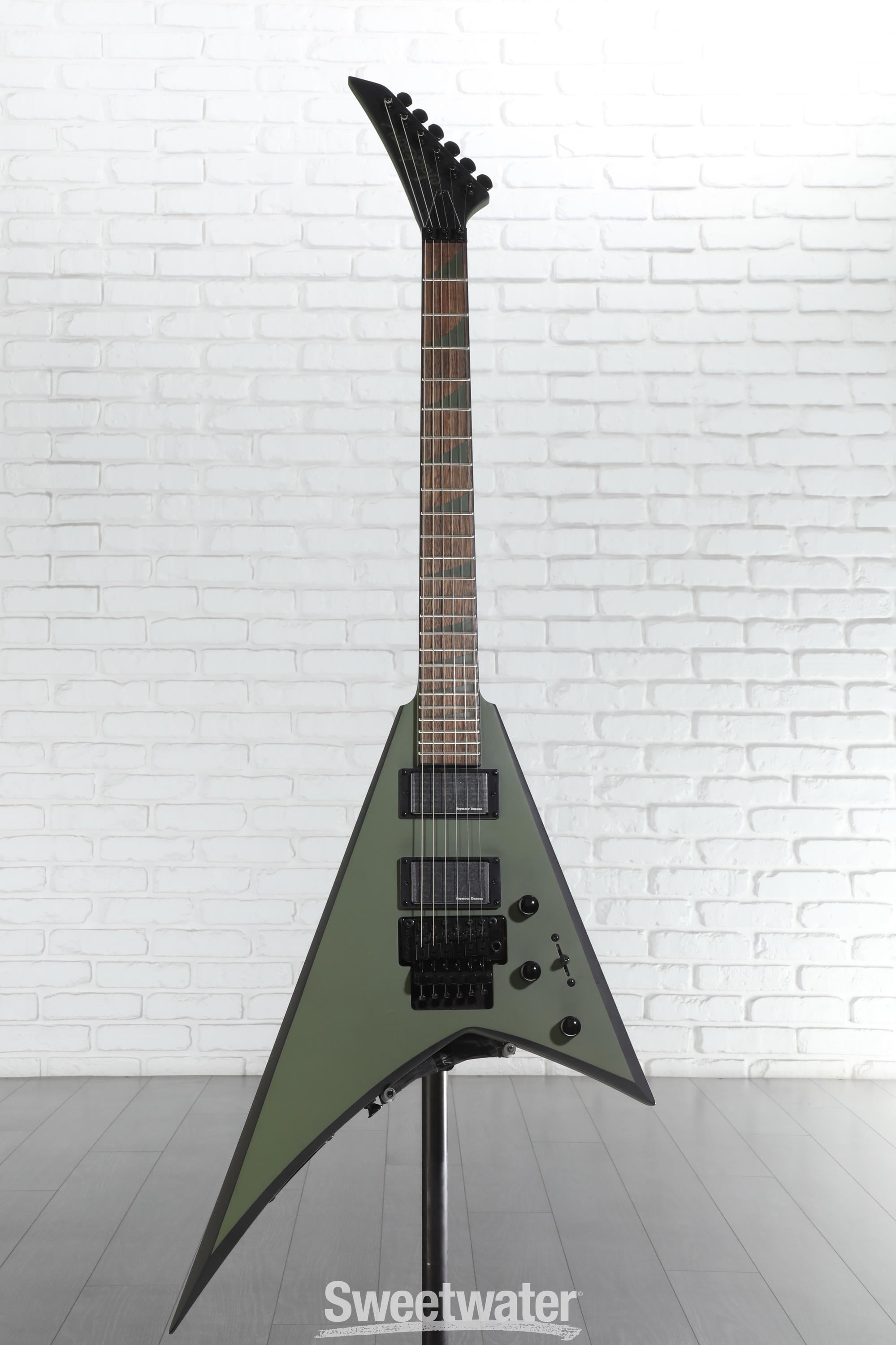 Jackson X Series Rhoads RRX24 - Matte Army Drab with Black Bevels