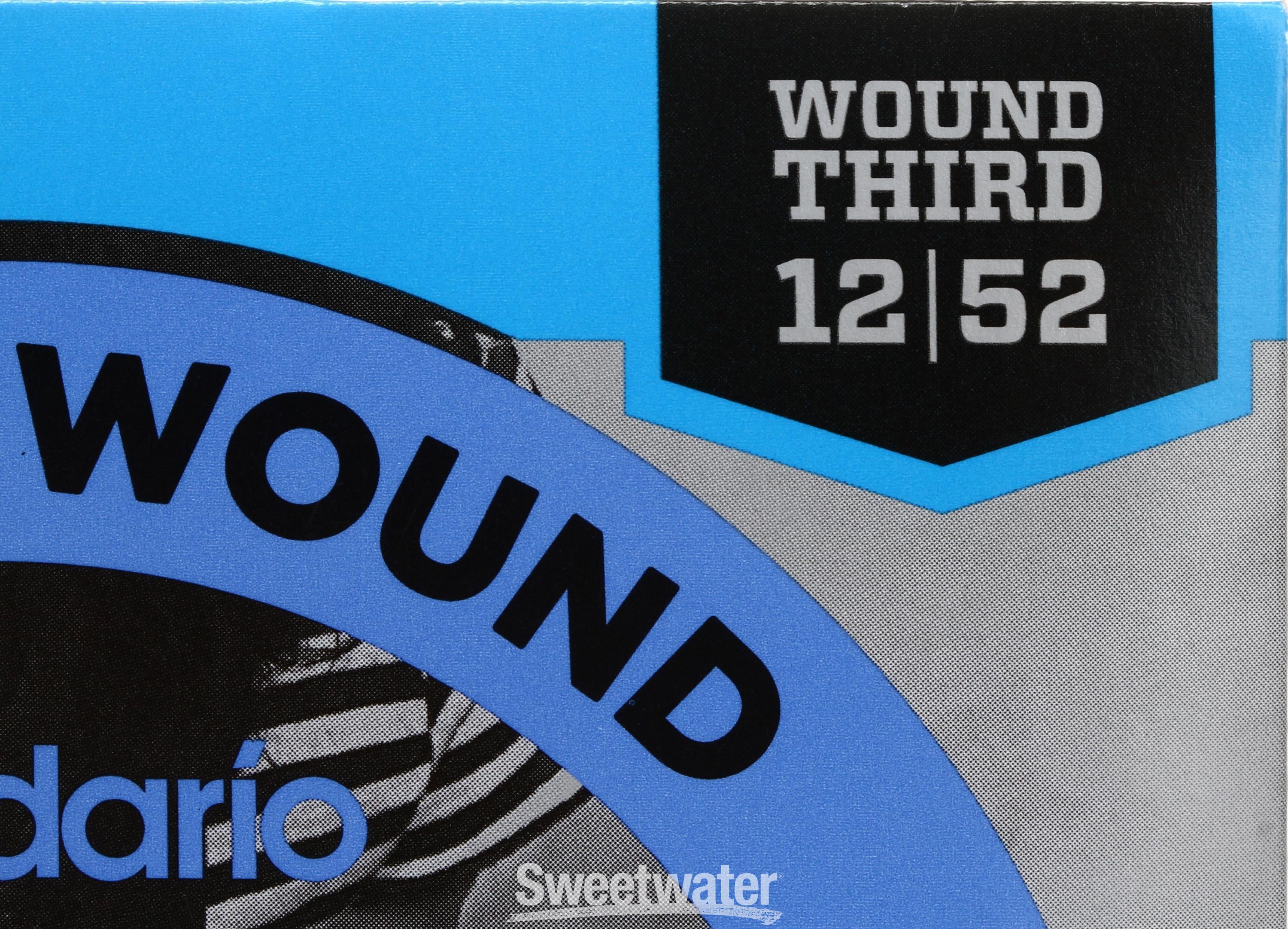 D'Addario EJ21 XL Nickel Wound Electric Guitar Strings - .012-.052 Jazz  Light Wound 3rd | Sweetwater