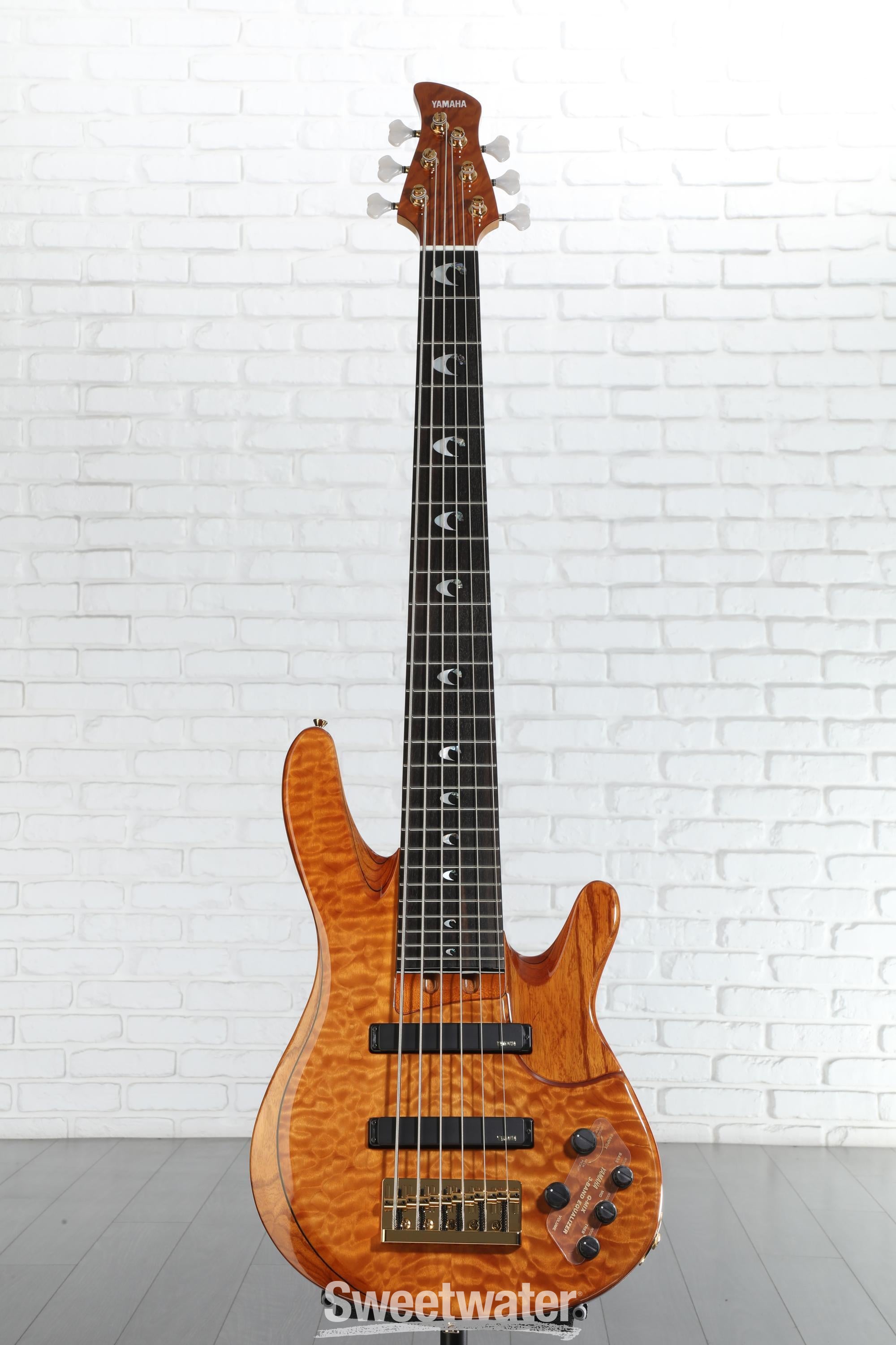 Yamaha John Patitucci TRB Signature Bass Guitar - Amber | Sweetwater