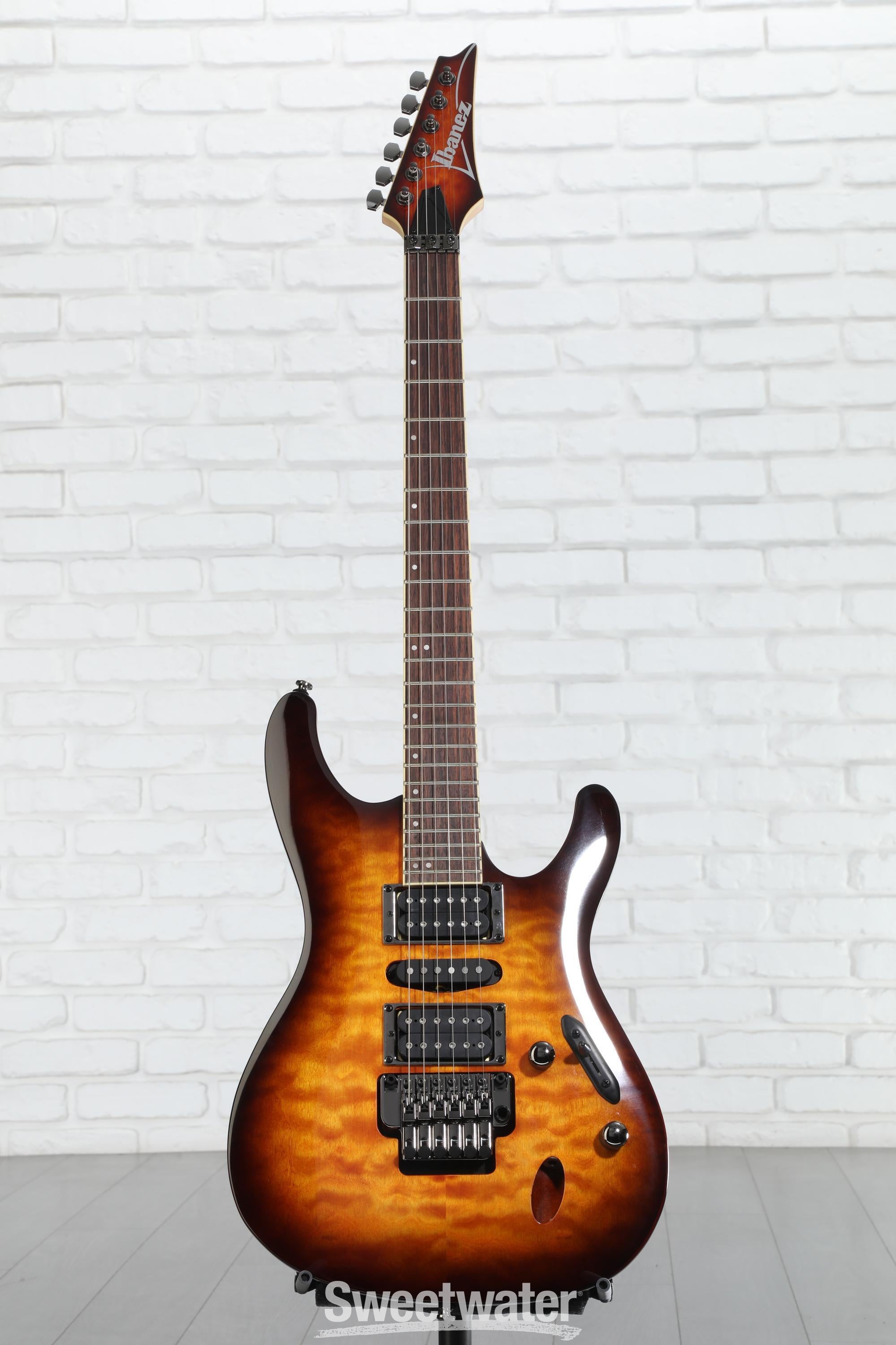 Ibanez S670QM Electric Guitar - Dragon Eye Burst | Sweetwater