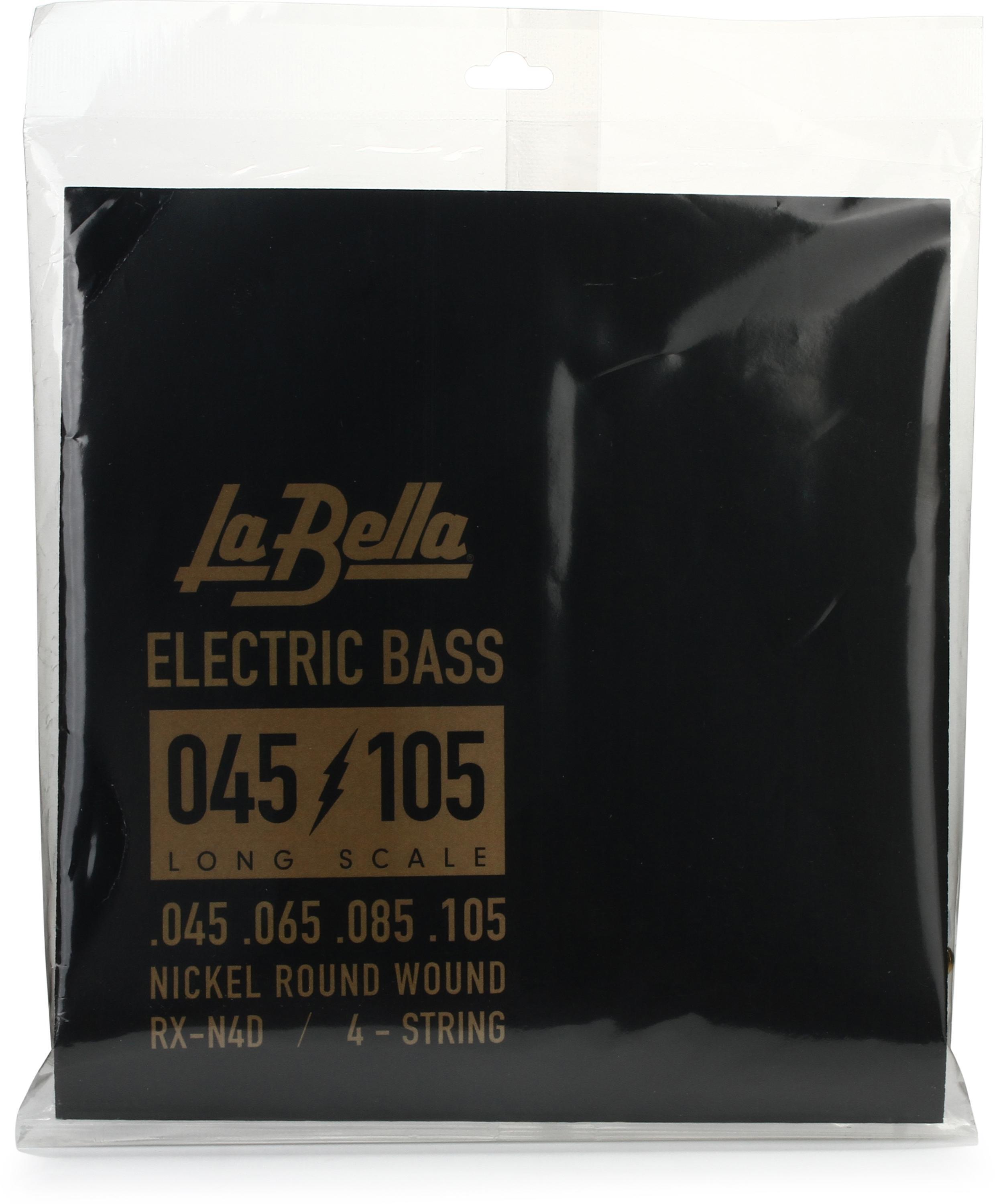 Photo of La Bella RX-N4D Rx Nickel Bass Guitar Strings - .045-.105 4-string