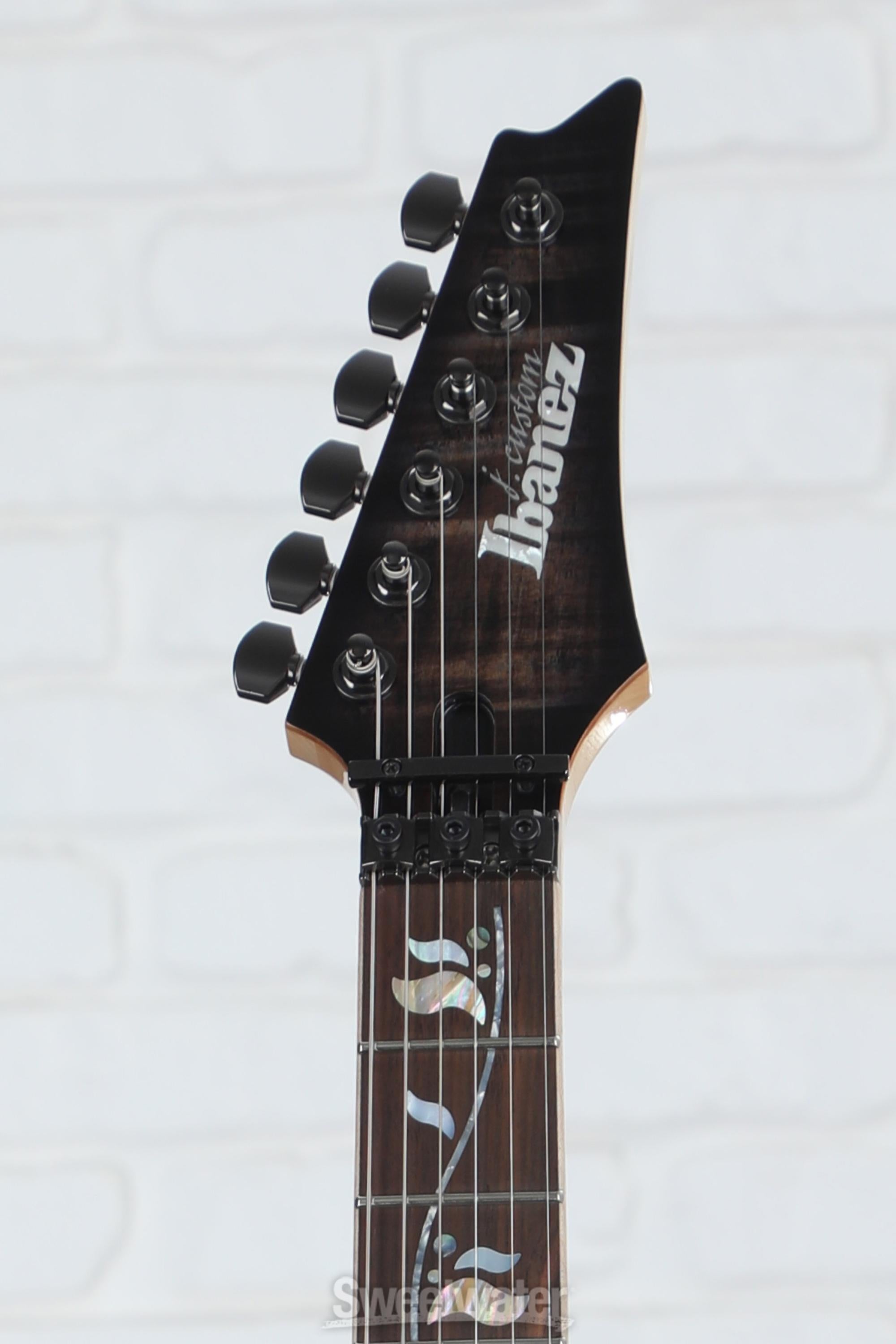 Ibanez J Custom RG8570 Electric Guitar - Black Rutile | Sweetwater