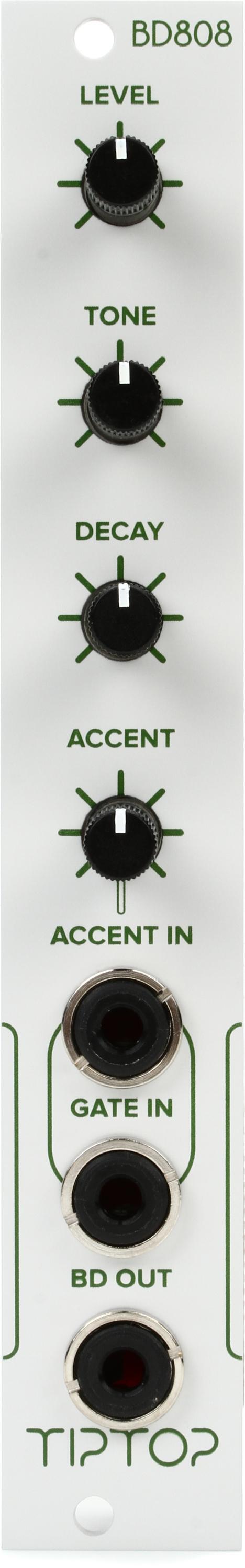 Tiptop Audio BD808 Eurorack Analog Bass Drum Module - White